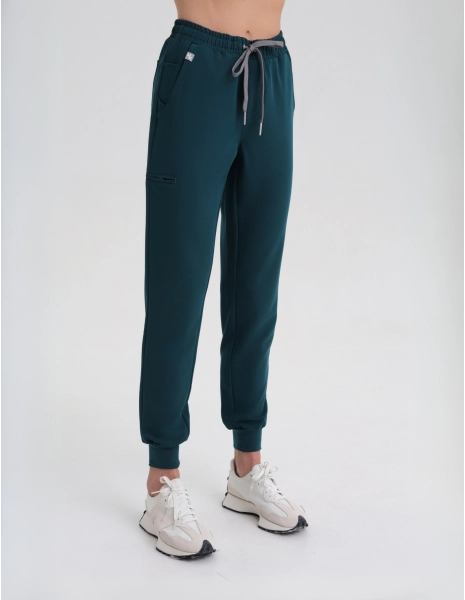 Women's Jogger Scrub Pants Deep Green