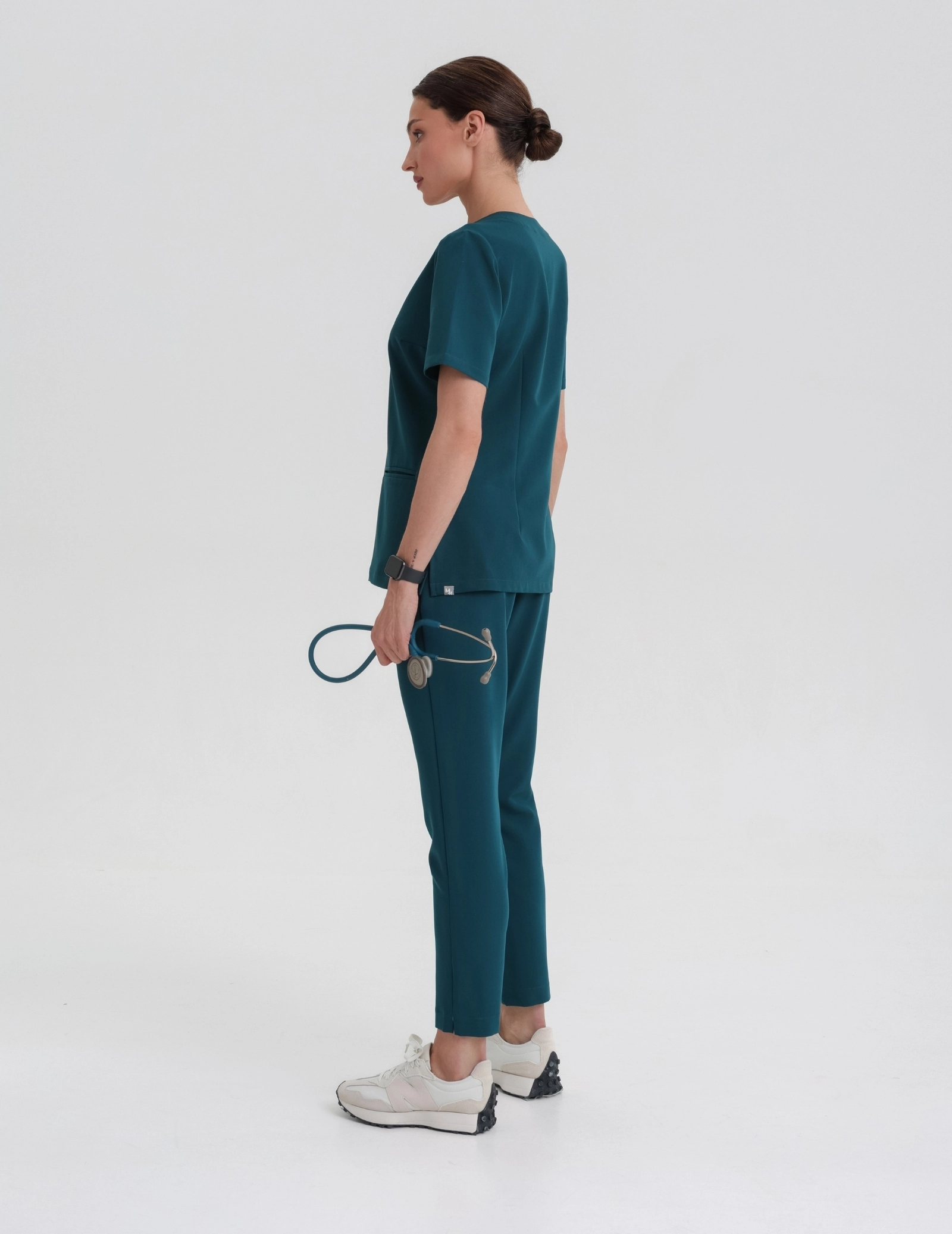 Women's Basic Trousers - DEEP GREEN