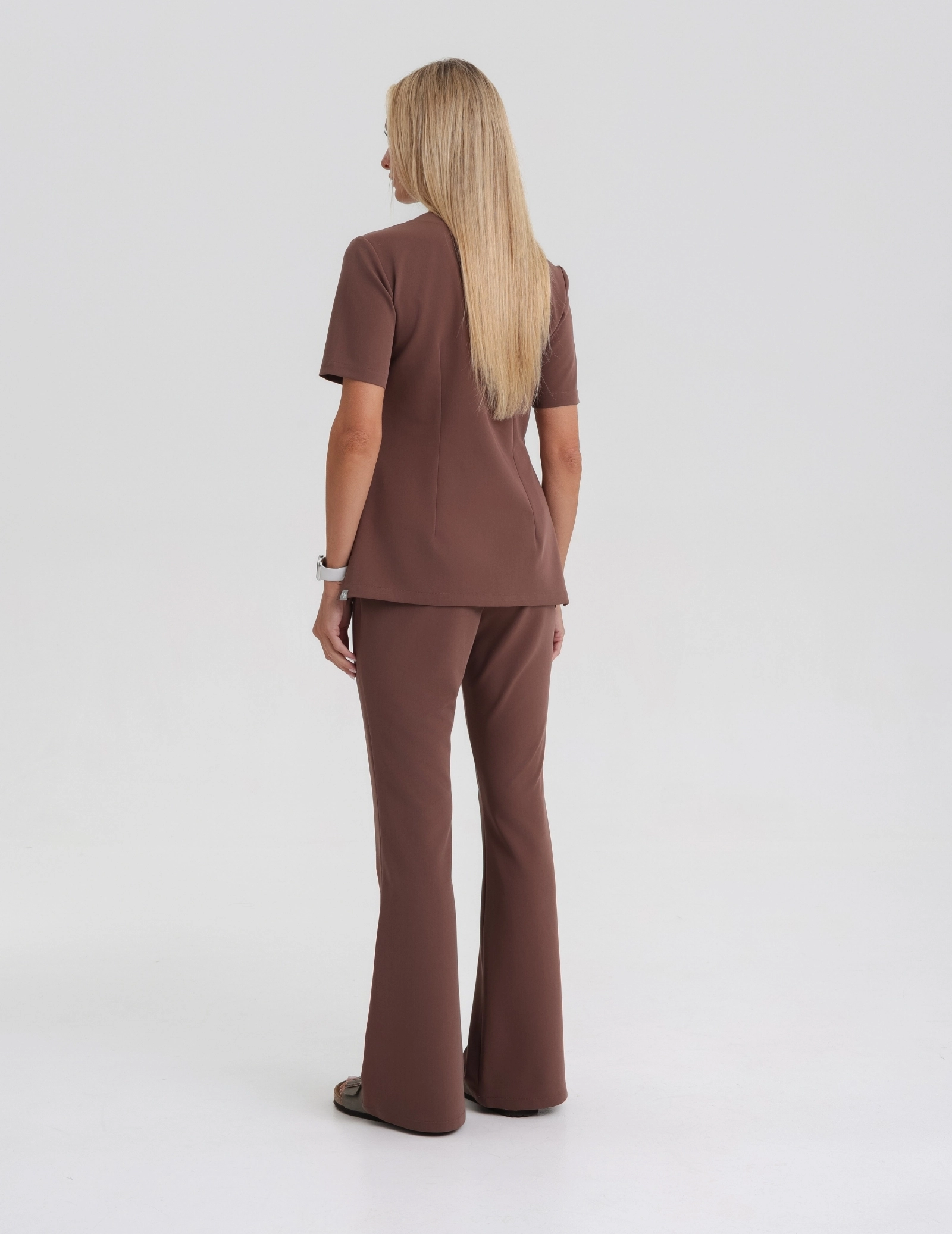 Medical Scrub Top Raya One Pocket - MILKY BROWN Medical Scrub Top Raya One Pocket - MILKY BROWN