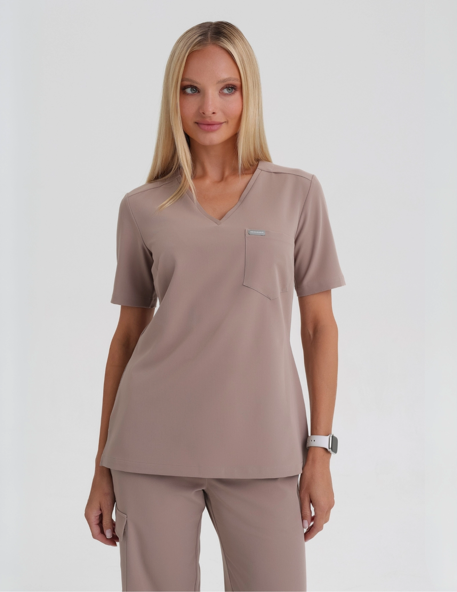 Medical Scrub Top Raya One Pocket - BEIGE