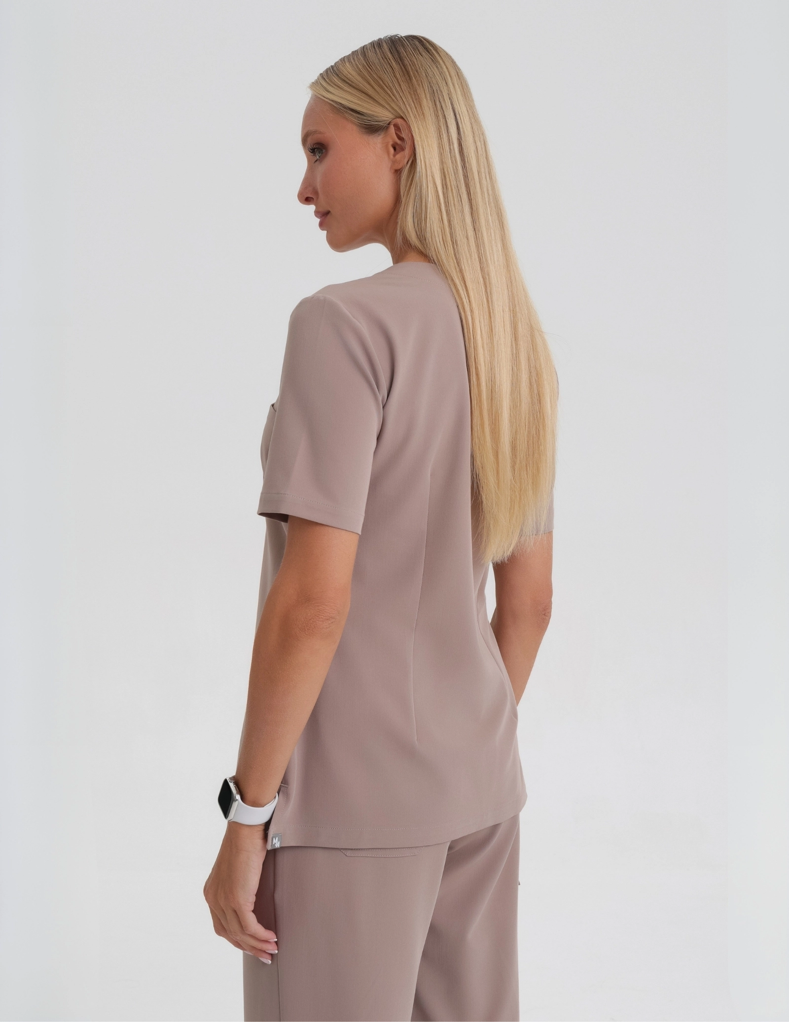 Medical Scrub Top Raya One Pocket - BEIGE