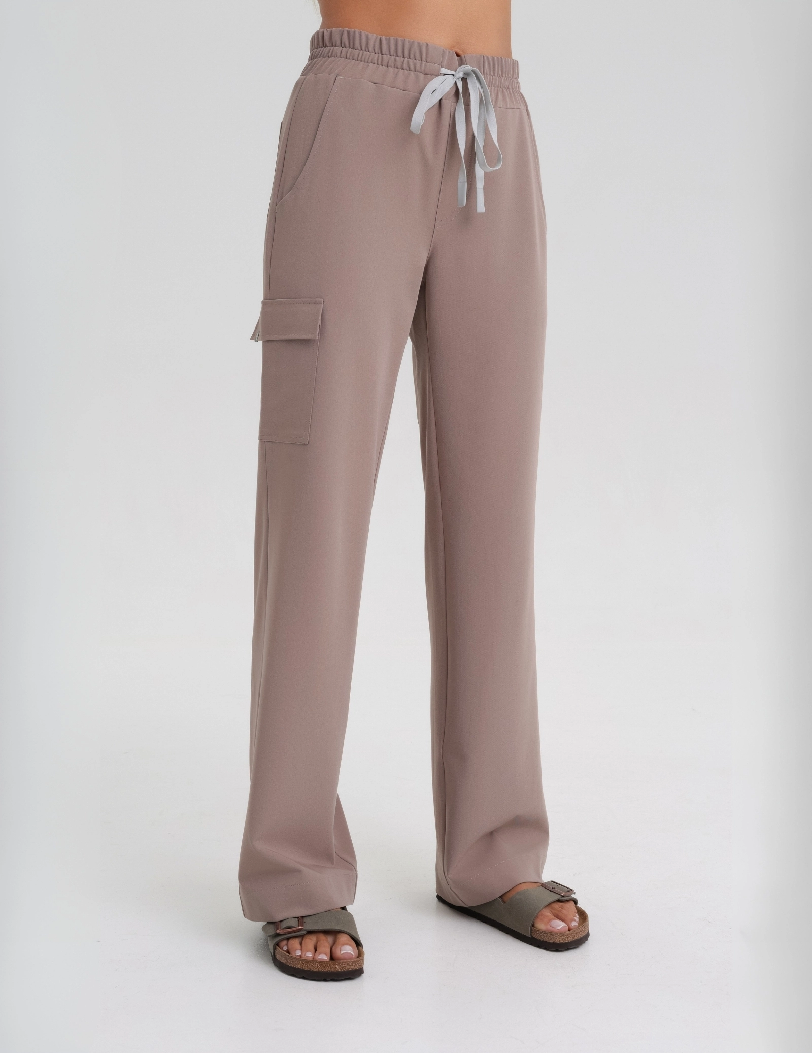 Women's Medical Scrub Pants Yoga - BEIGE