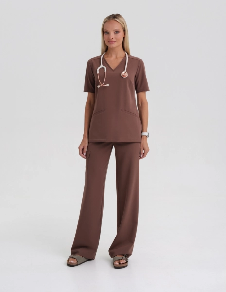 YOGA PANTS - MILKY BROWN