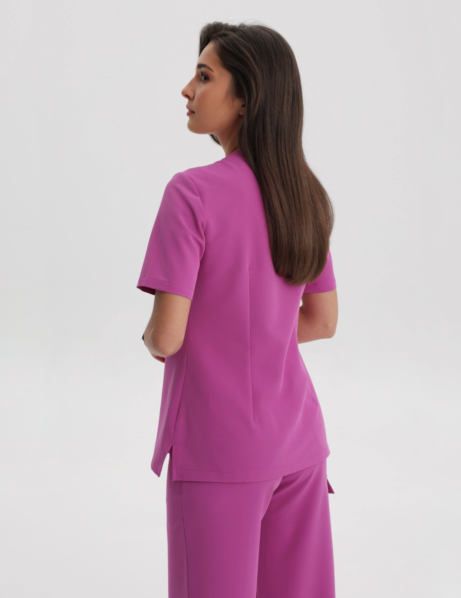 Medical Scrub Top Casy - ELECTRIC PINK