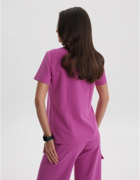 Medical Scrub Top Polo -...