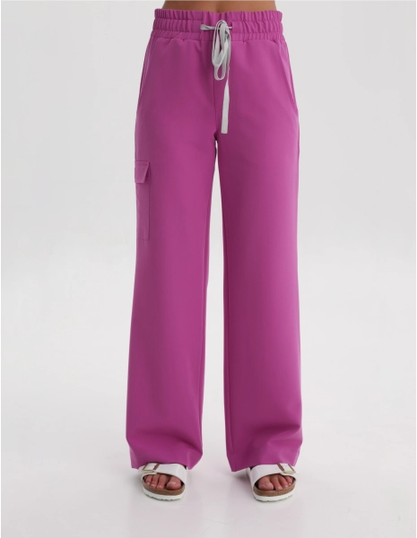 Women's Medical Scrub Pants Yoga - ELECTRIC PINK