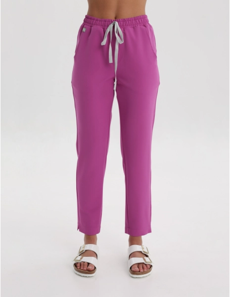 Women's Medical Scrub Pants Basic - ELECTRIC PINK