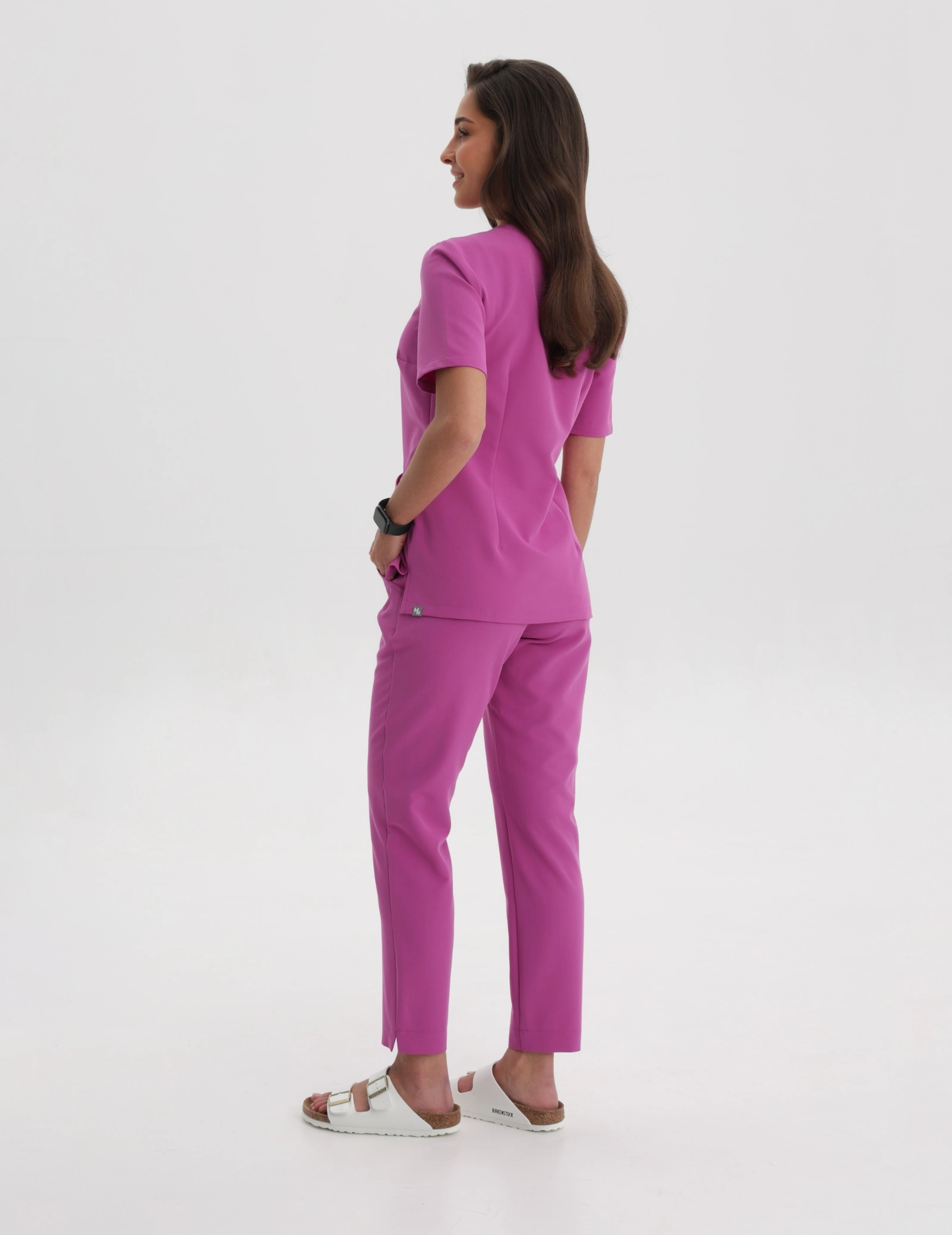 Women's Medical Scrub Pants Basic - ELECTRIC PINK