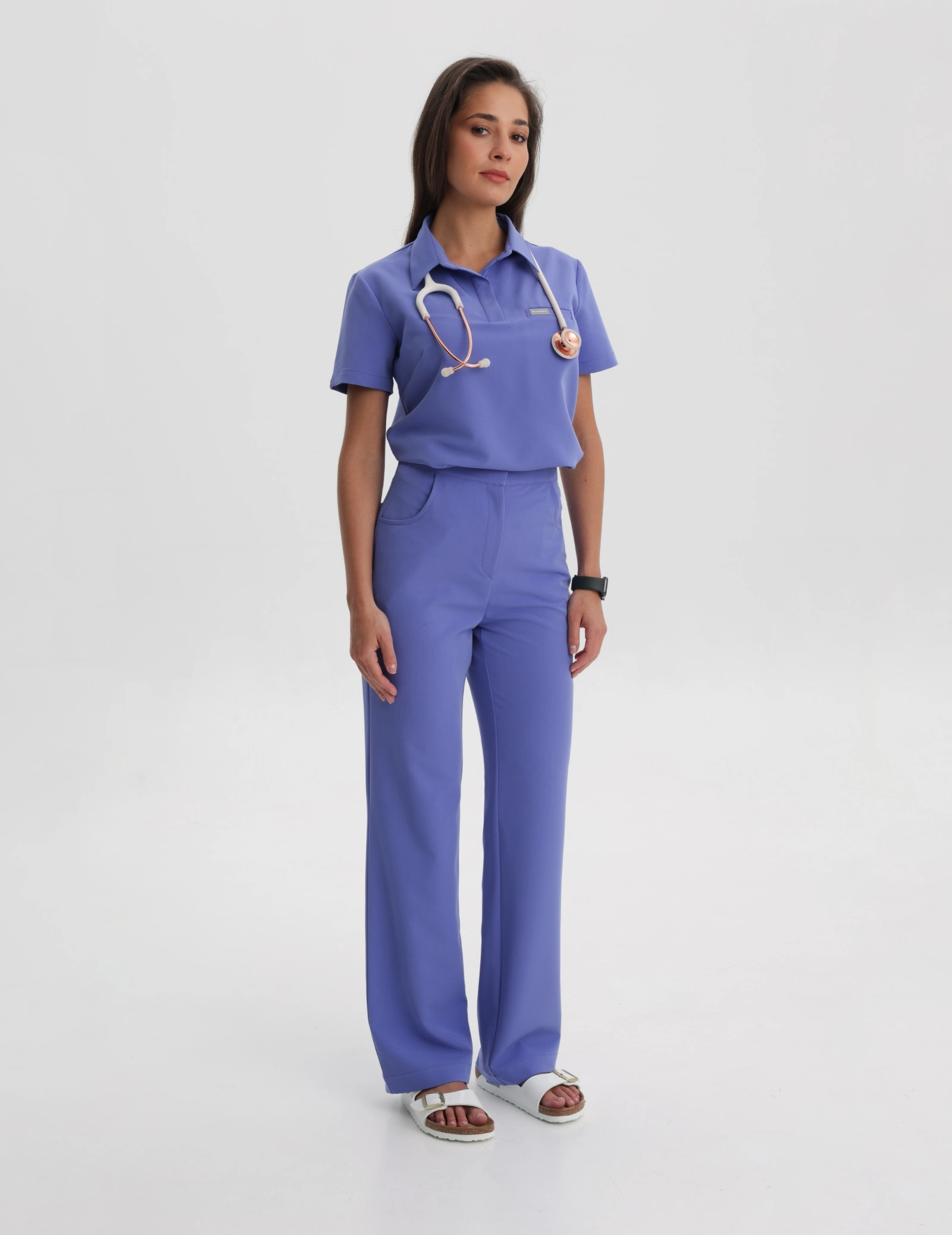 Women's Medical Scrub Pants Tiffany - DENIM BLUE