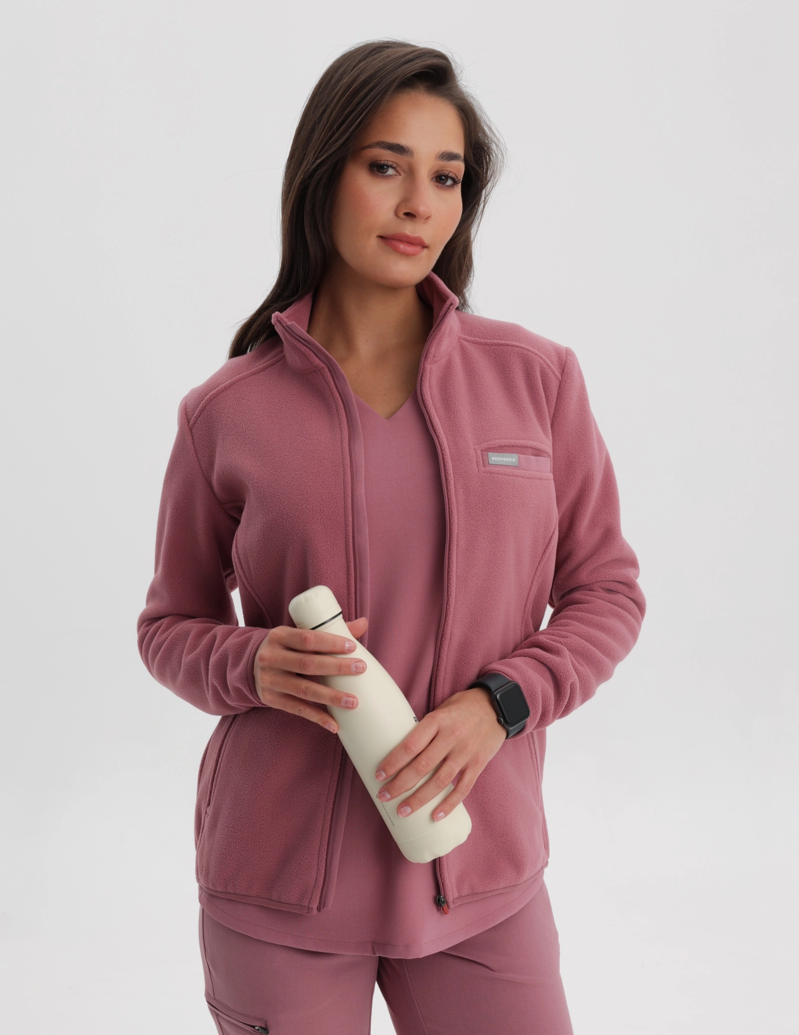 Women's Fleece Jacket COZY HEAT - WOODROSE