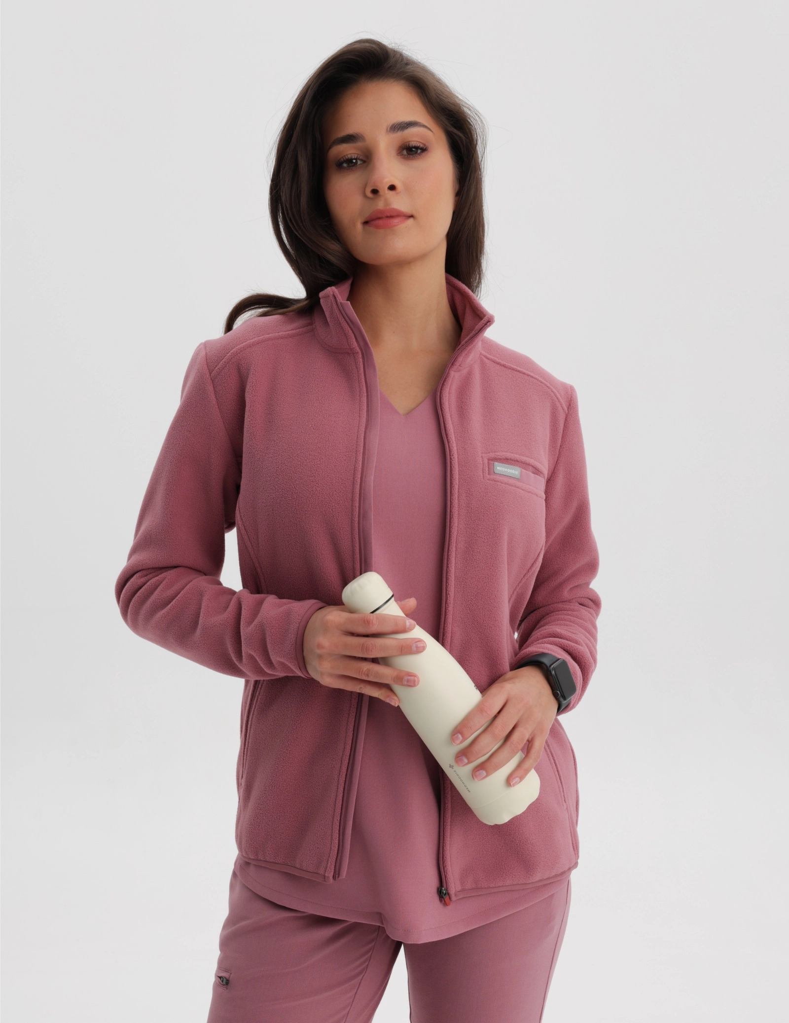 Women's Fleece Jacket COZY HEAT - WOODROSE
