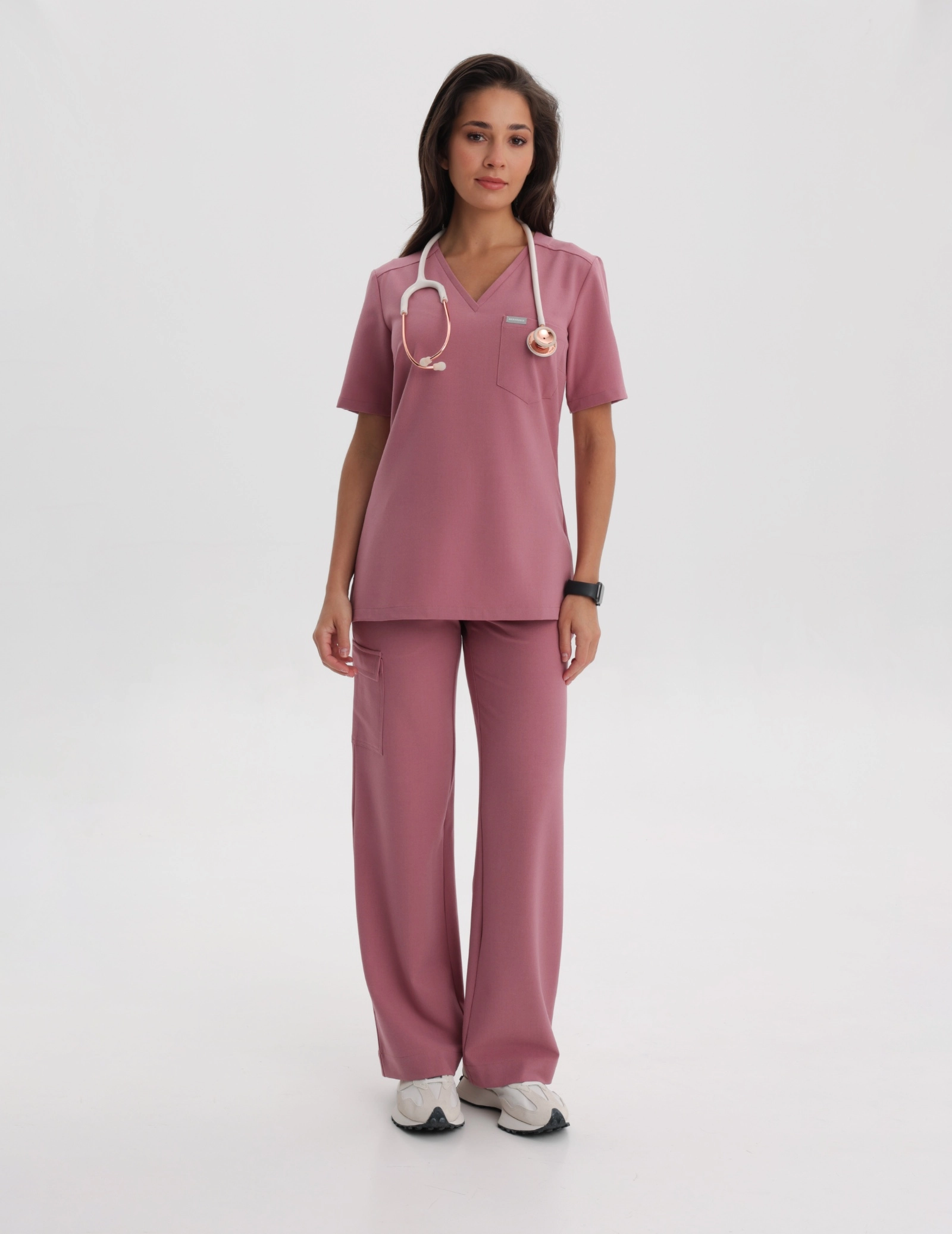 Medical Scrub Top Raya One Pocket - WOODROSE