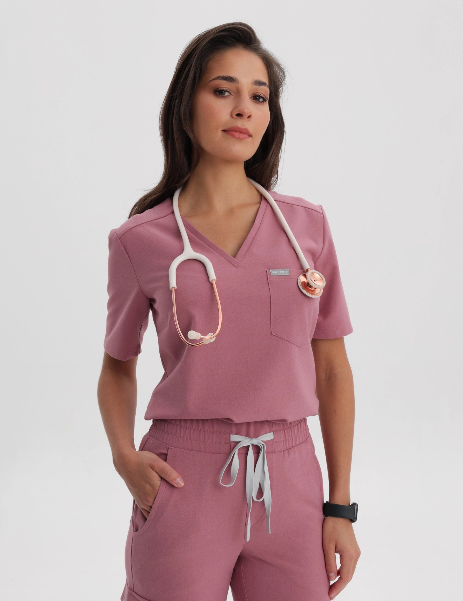 Medical Scrub Top Raya One Pocket - WOODROSE