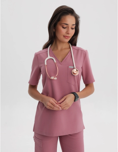 Medical Scrub Top Raya One Pocket - WOODROSE