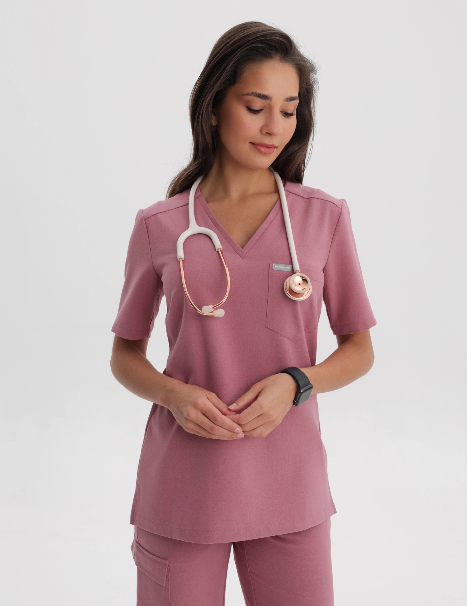 Medical Scrub Top Raya One Pocket - WOODROSE