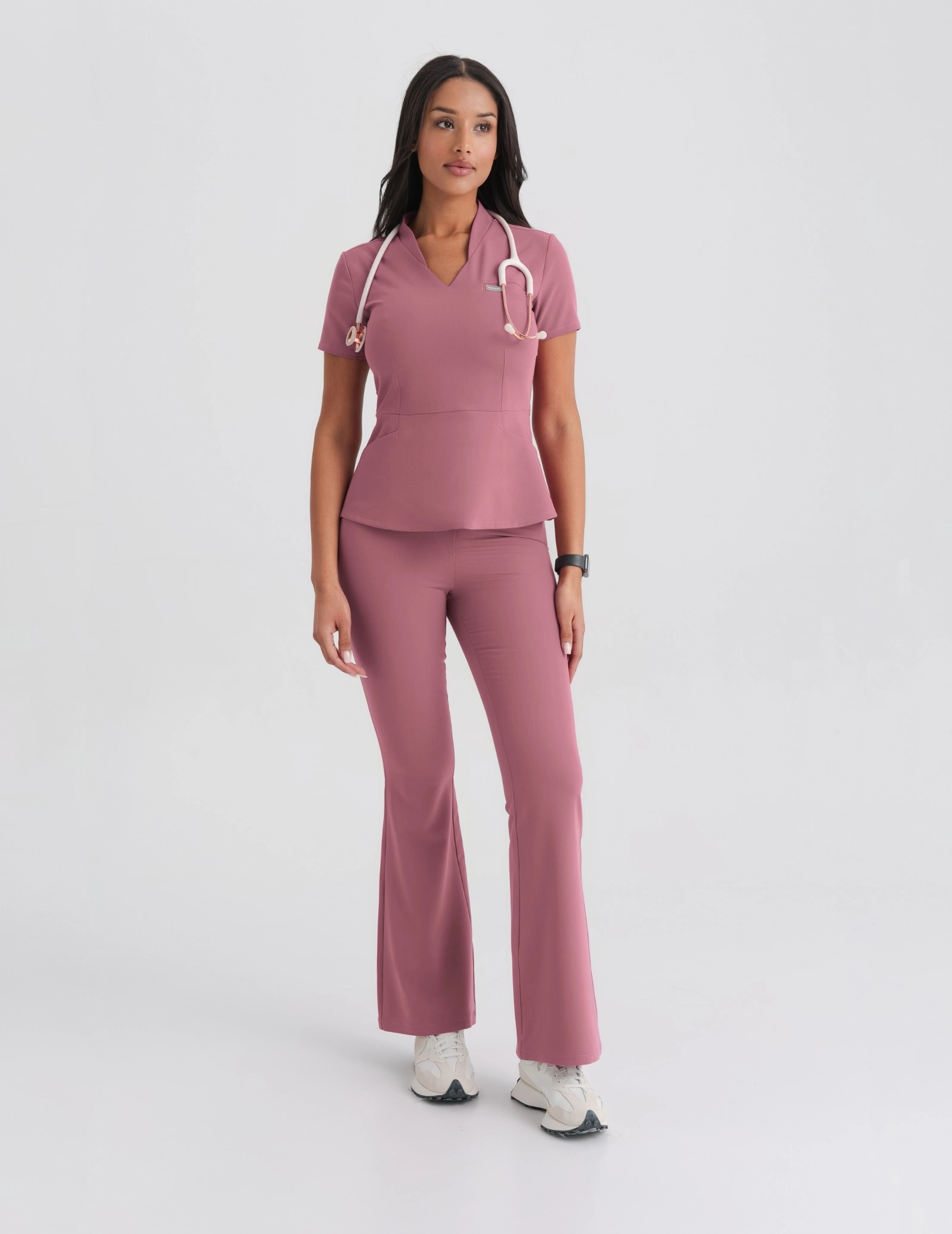 Women's Medical Scrub Pants Flare - WOODROSE