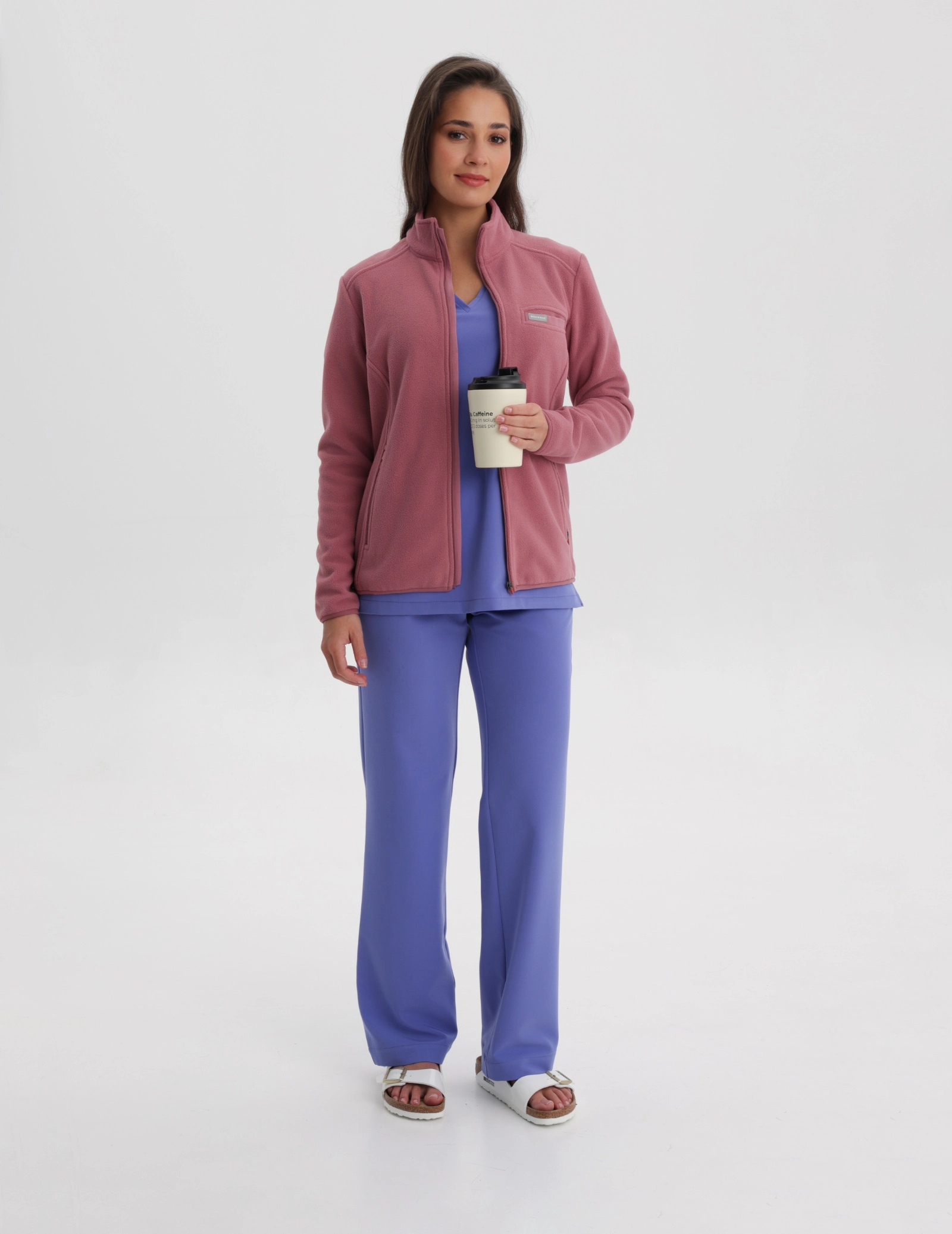 Women's Fleece Jacket COZY HEAT - WOODROSE