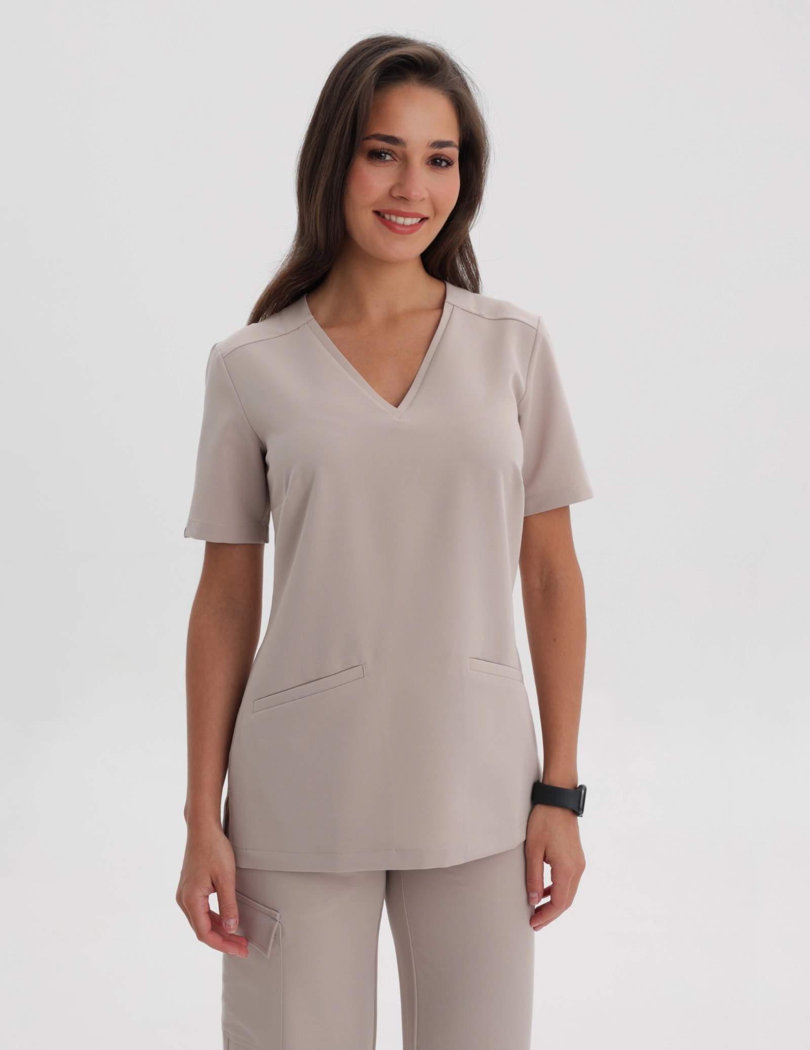 Medical Scrub Top Casy- COCONUT