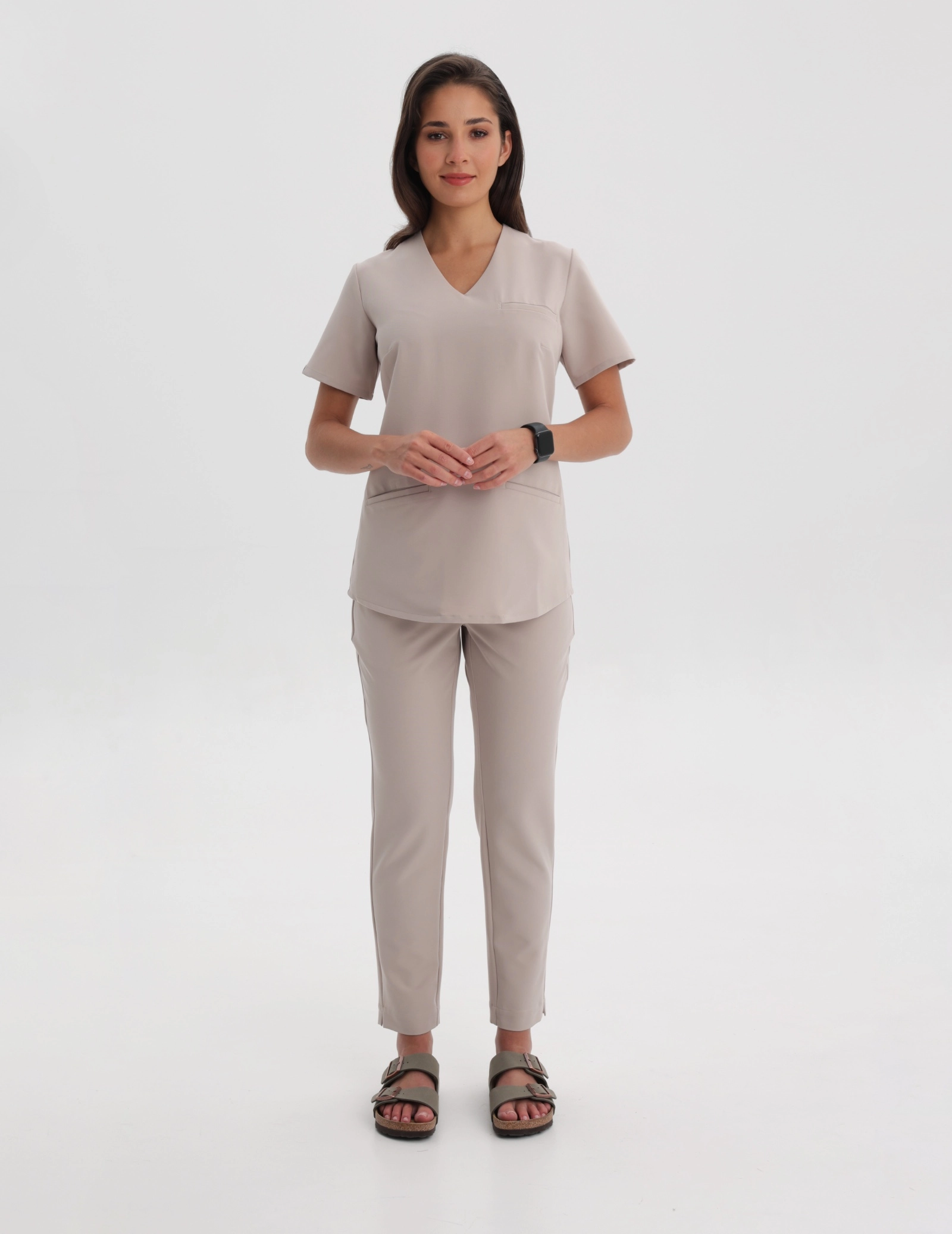 Women's Basic Scrub Pants - SHARK GRAY