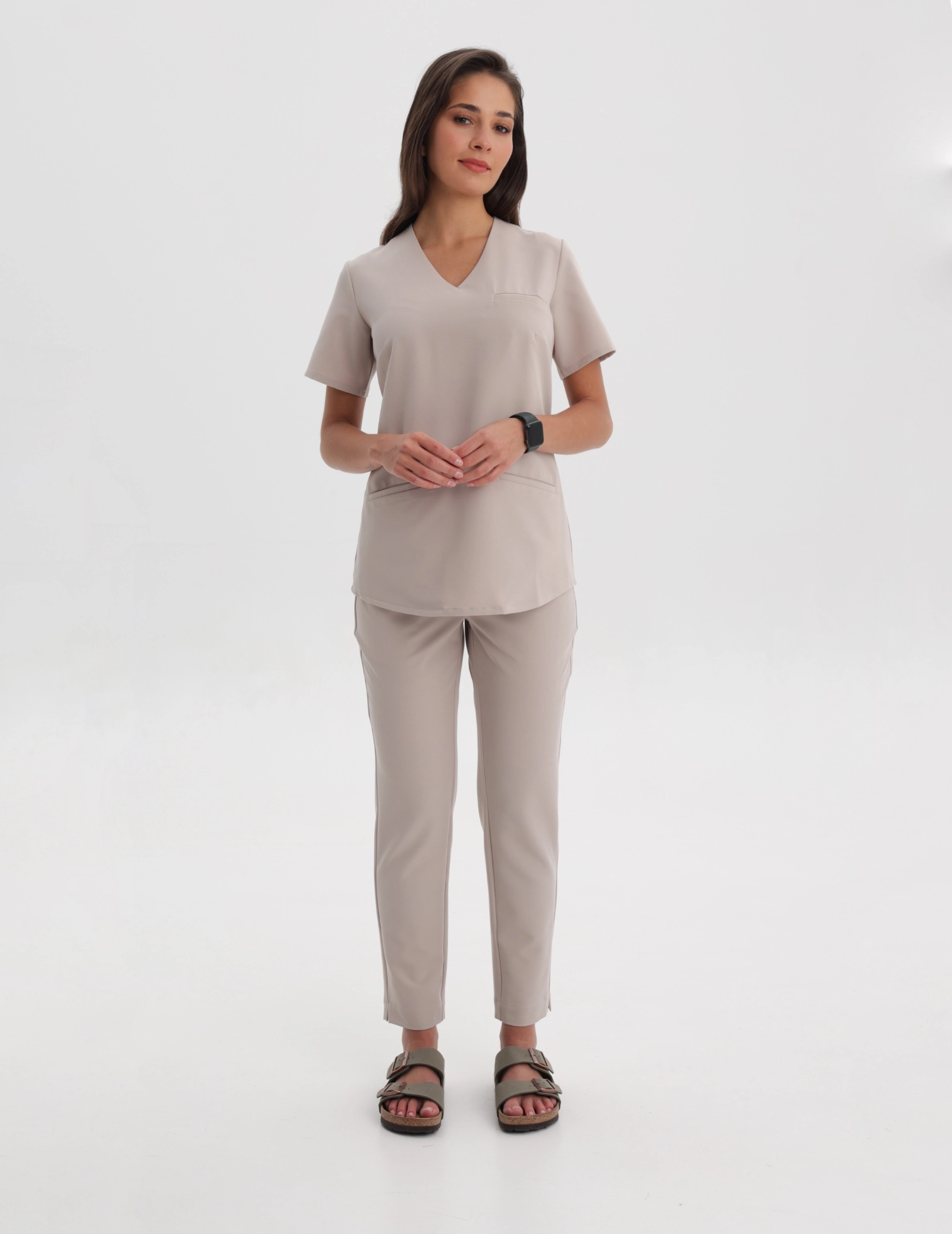 Women's Basic Scrub Pants - SHARK GRAY
