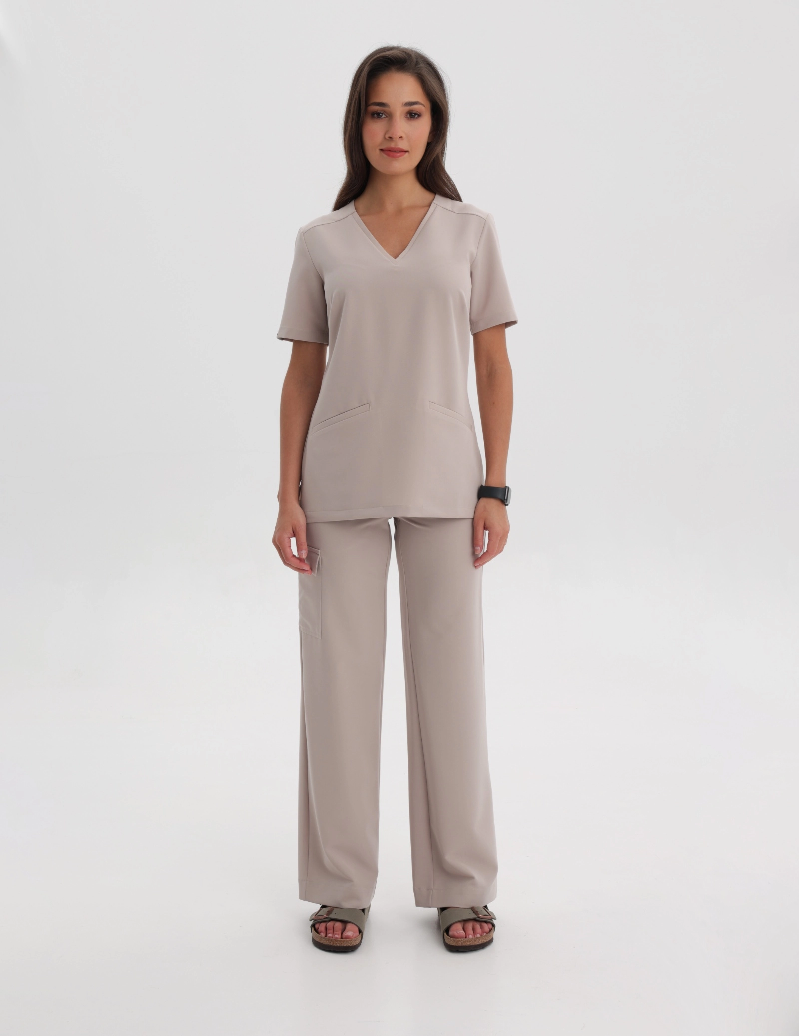 Women's Basic Scrub Pants - ROOIBOS TEA