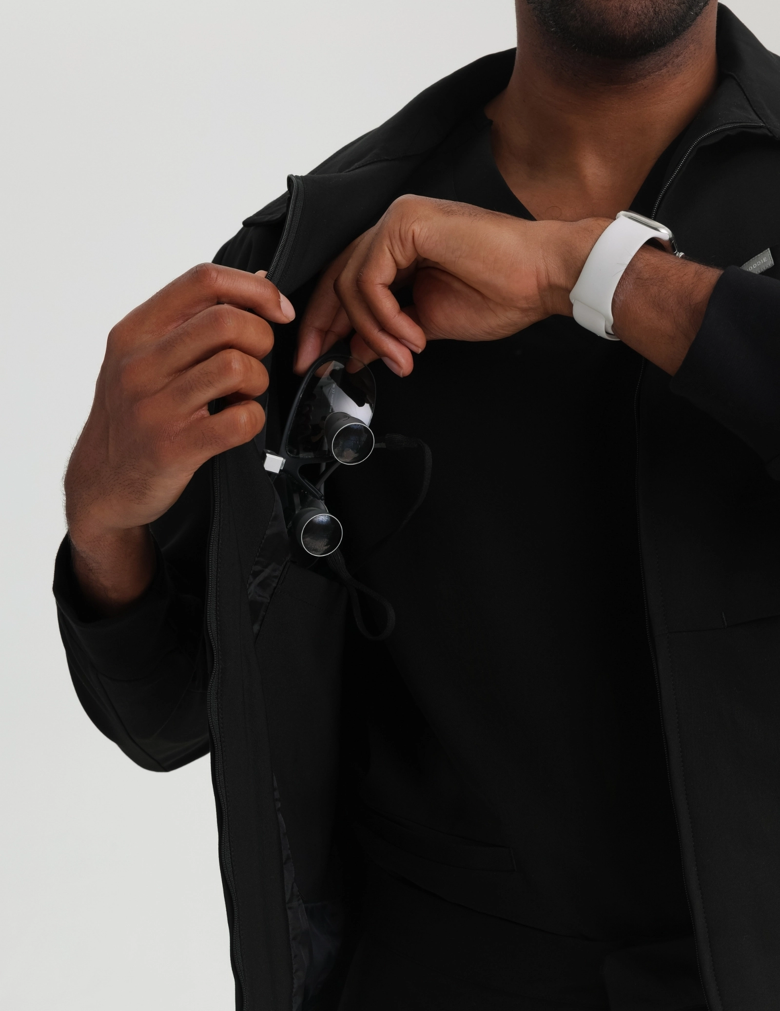 Hunter Men’s Medical Jacket - BLACK