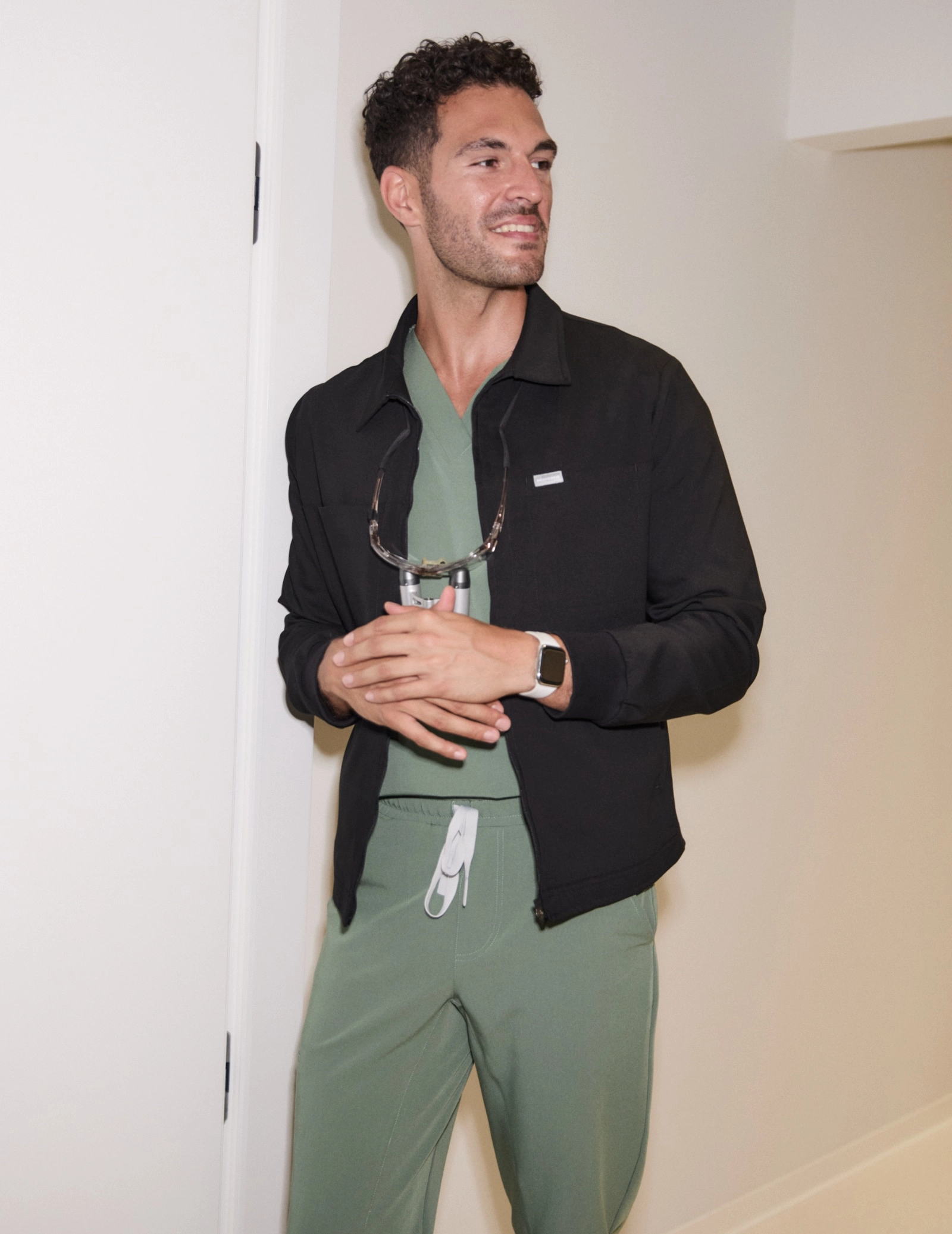 Hunter Men’s Medical Jacket - BLACK