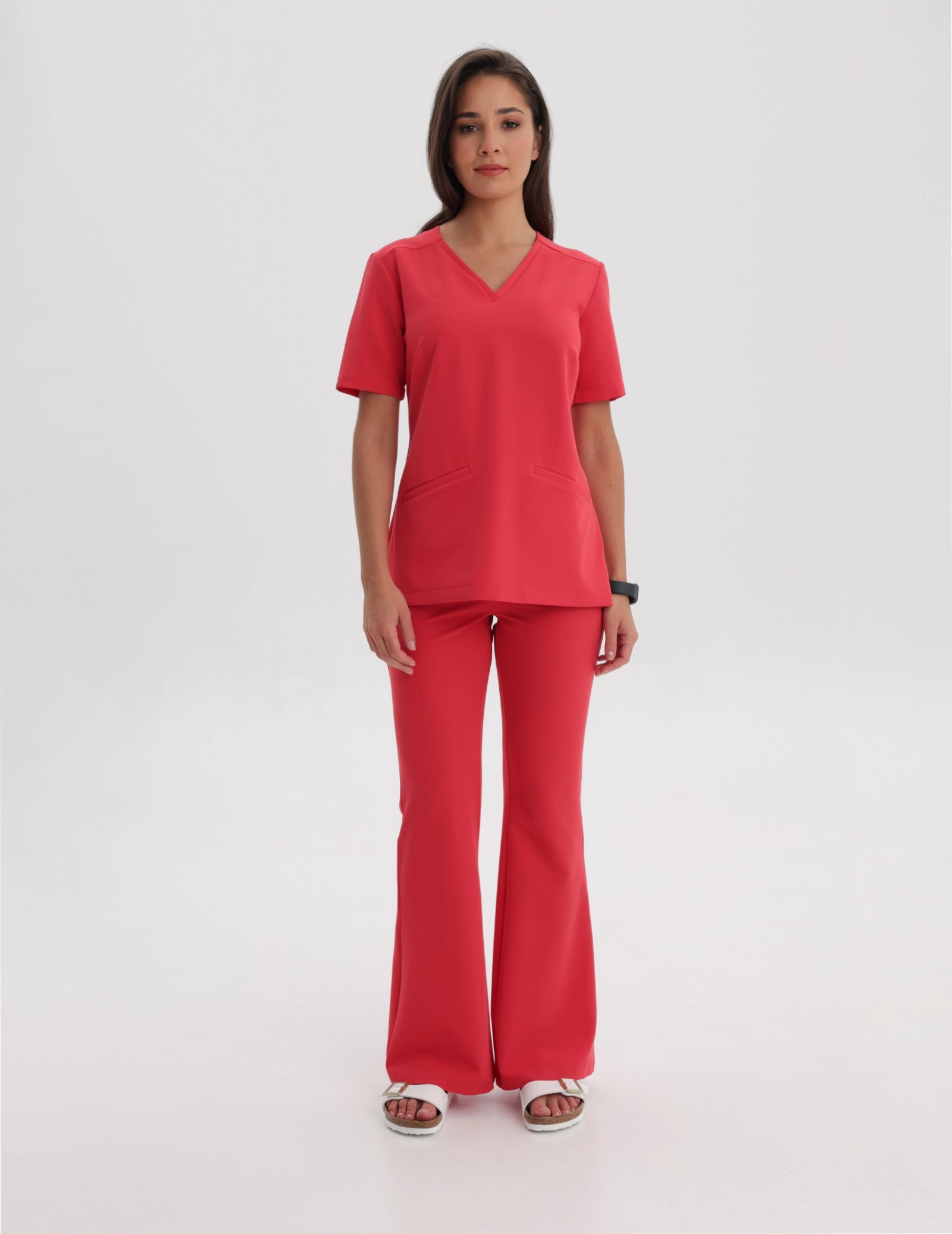 Medical Scrub Top Casy - POP RED