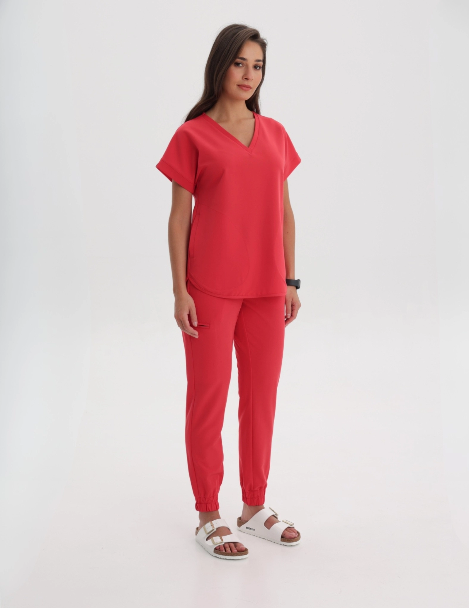 Medical Scrub Top Kendall - POP RED
