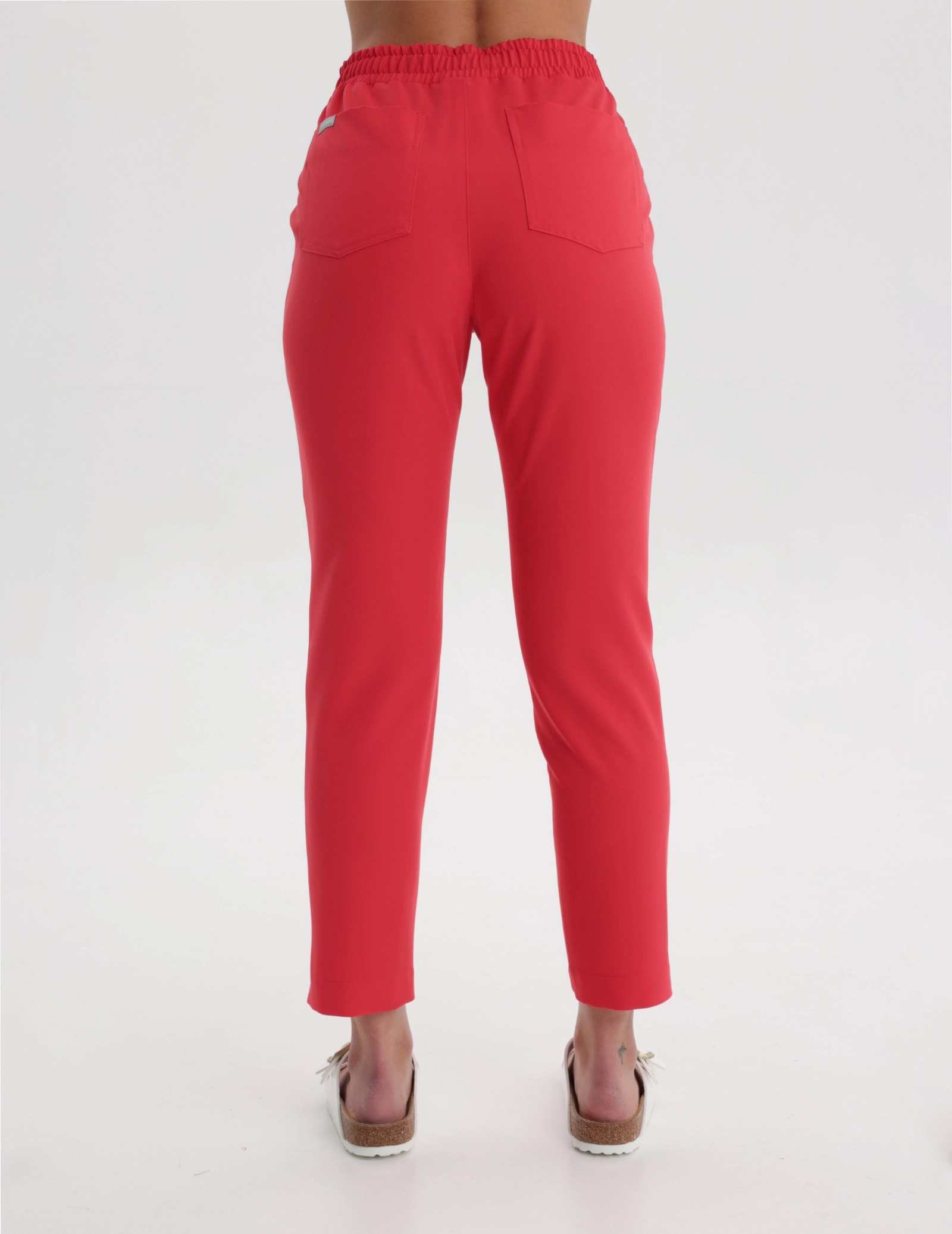 Women's Medical Scrub Pants Basic - POP RED
