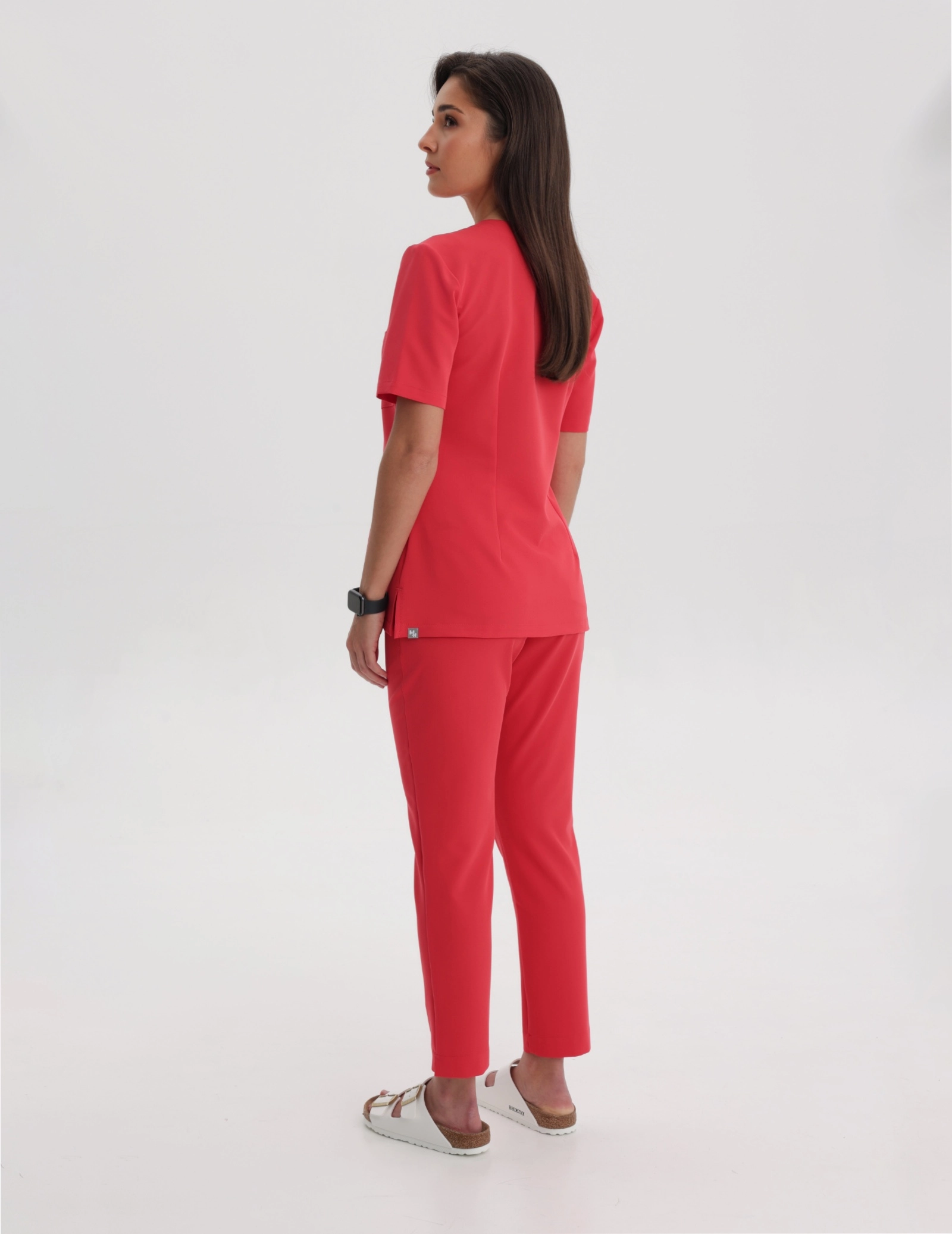 Women's Medical Scrub Pants Basic - POP RED