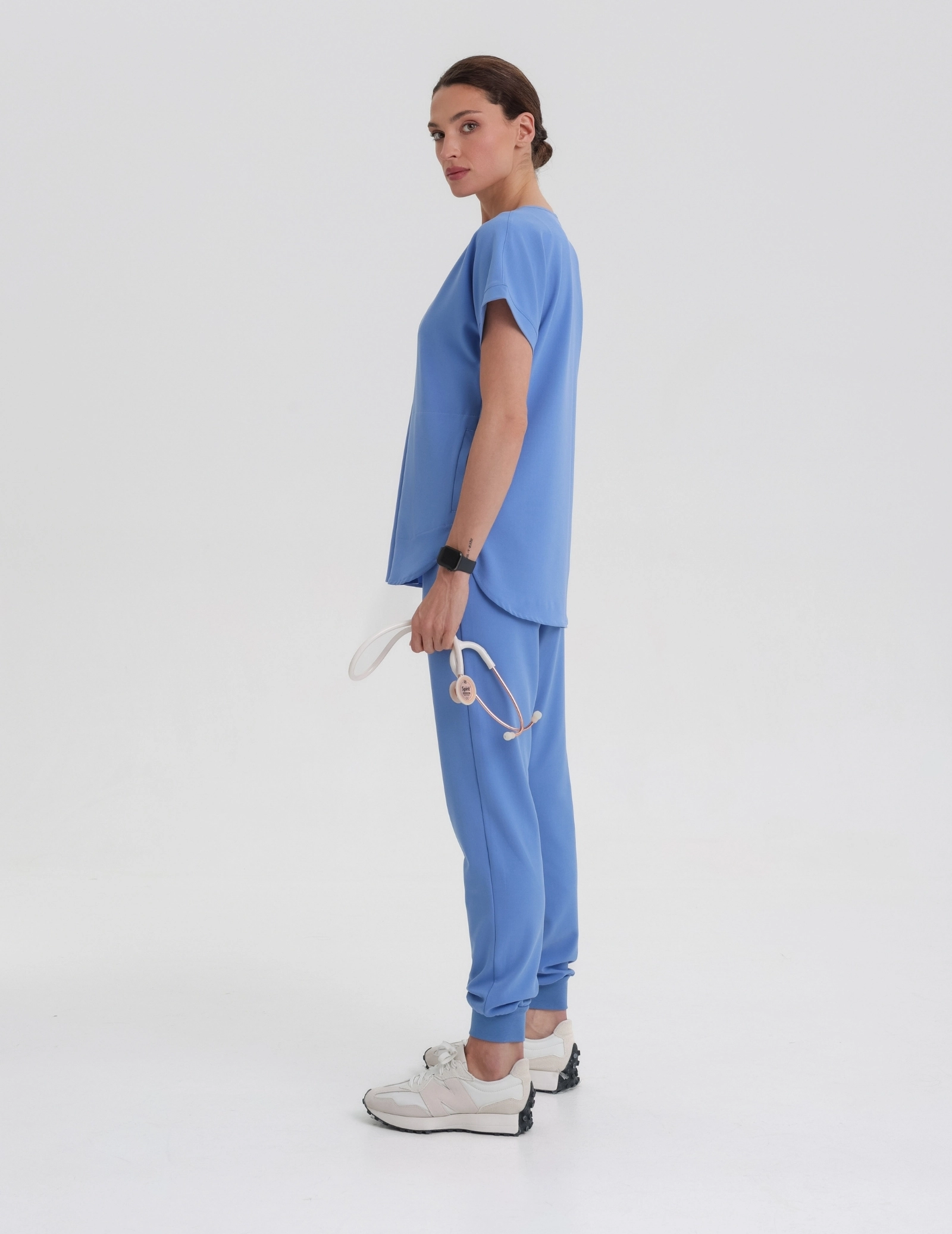 Kendall Scrub Top - MARINA BLUE