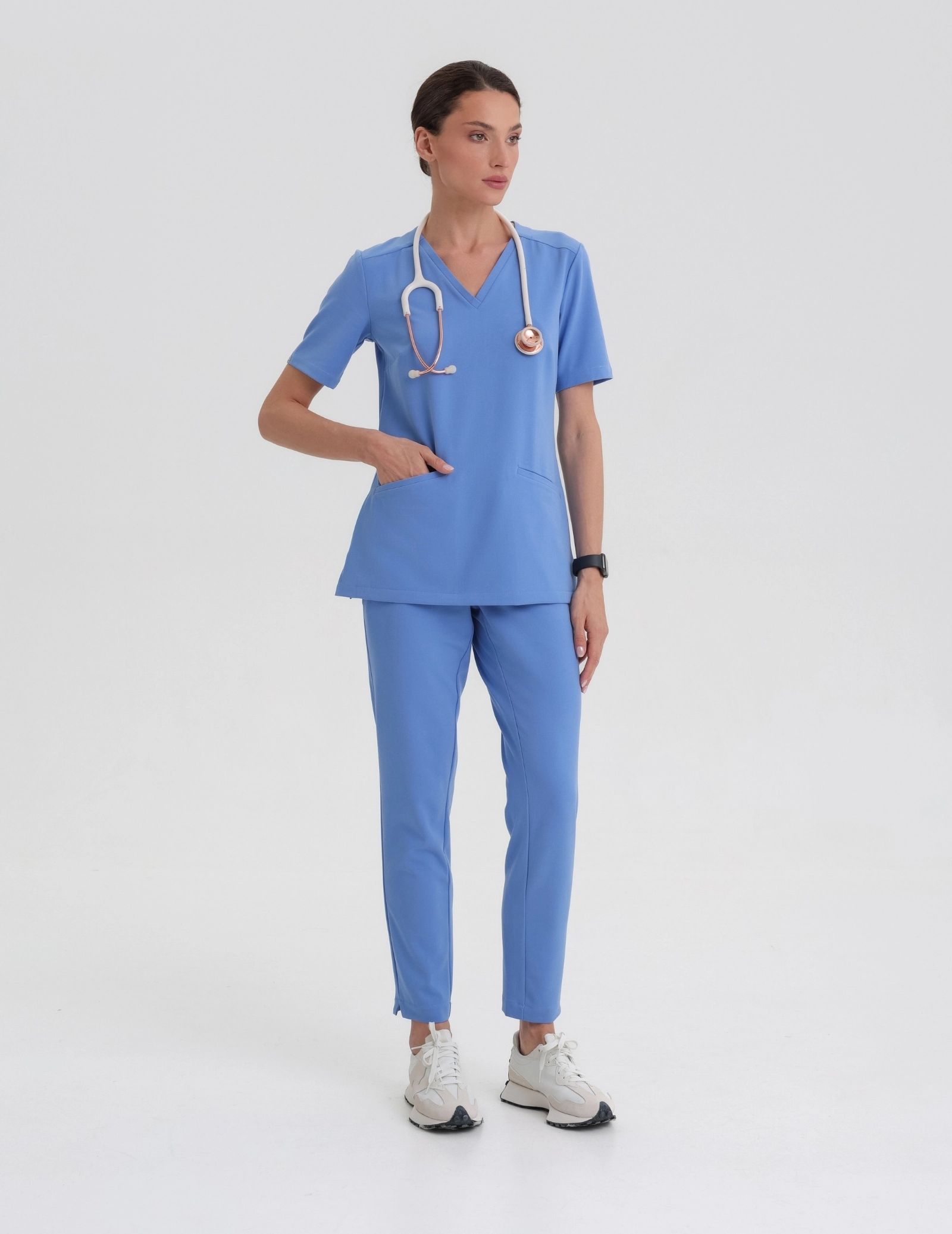 Medical Scrub Top Casy - MARINA BLUE