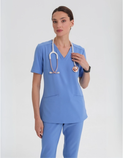 Medical Scrub Top Casy - MARINA BLUE