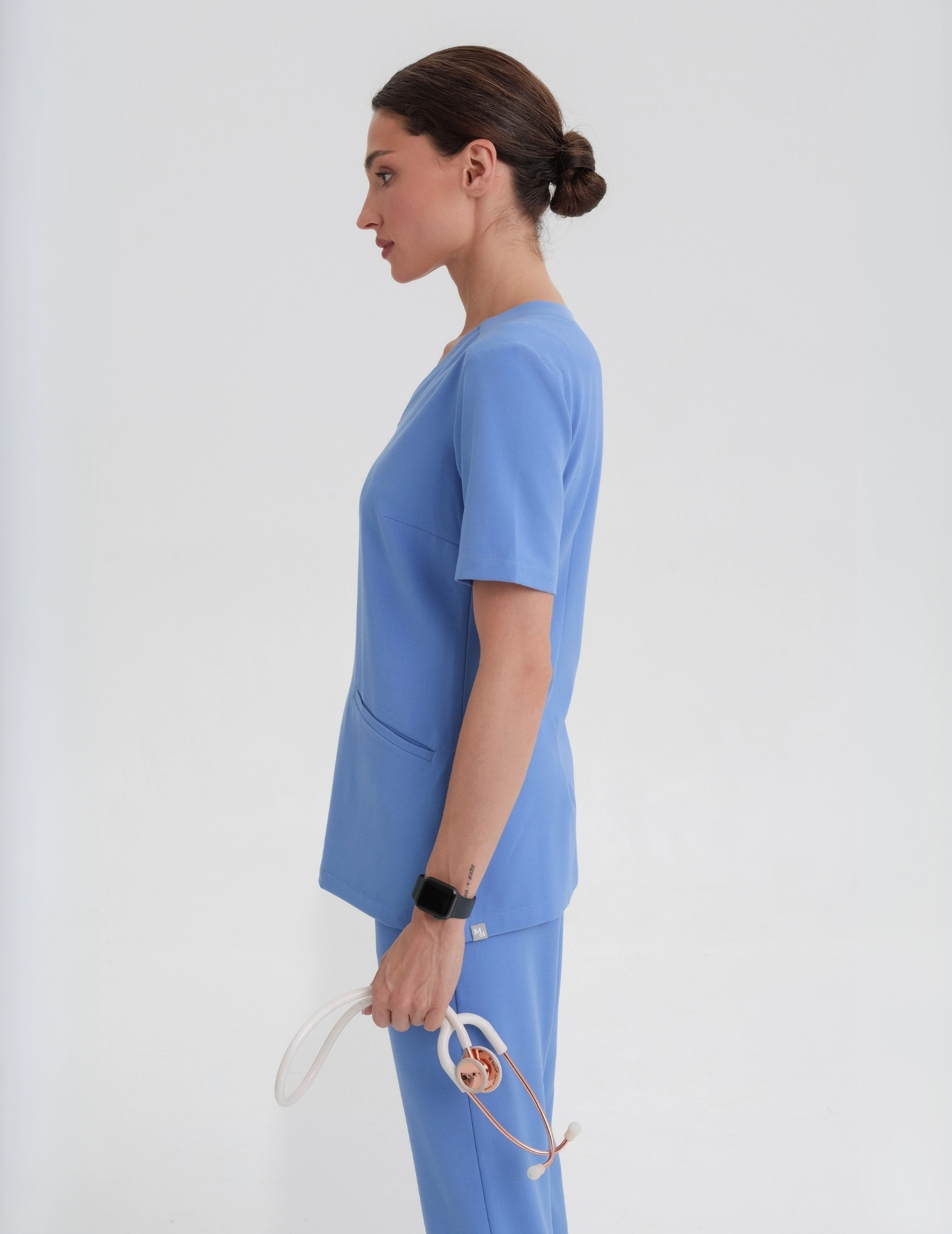 Medical Scrub Top Casy - MARINA BLUE