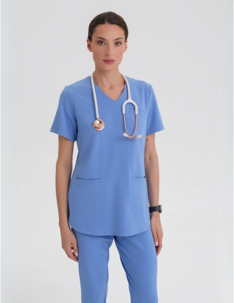 Medical Scrub Top Grace - MARINA BLUE