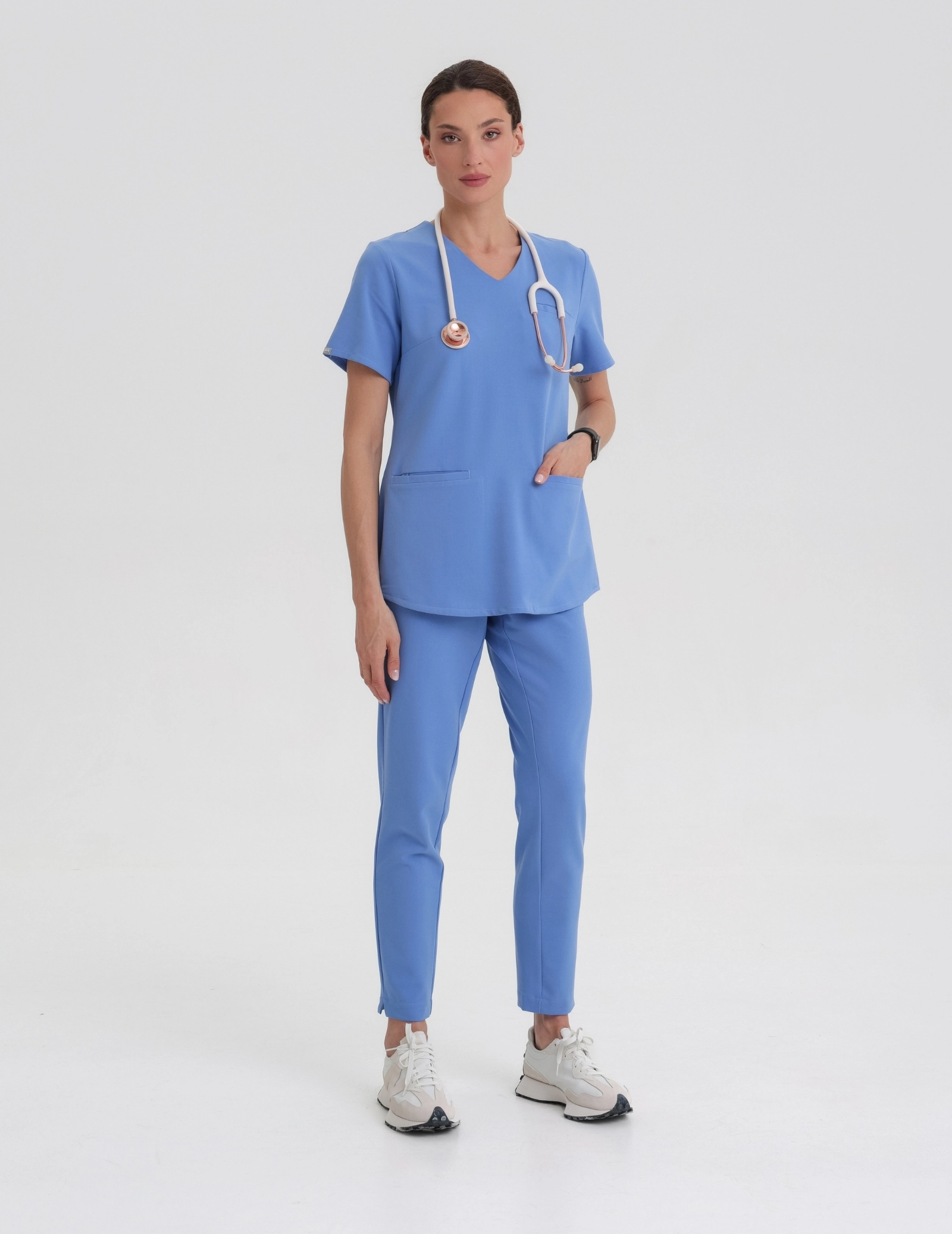 Medical Scrub Top Grace - MARINA BLUE
