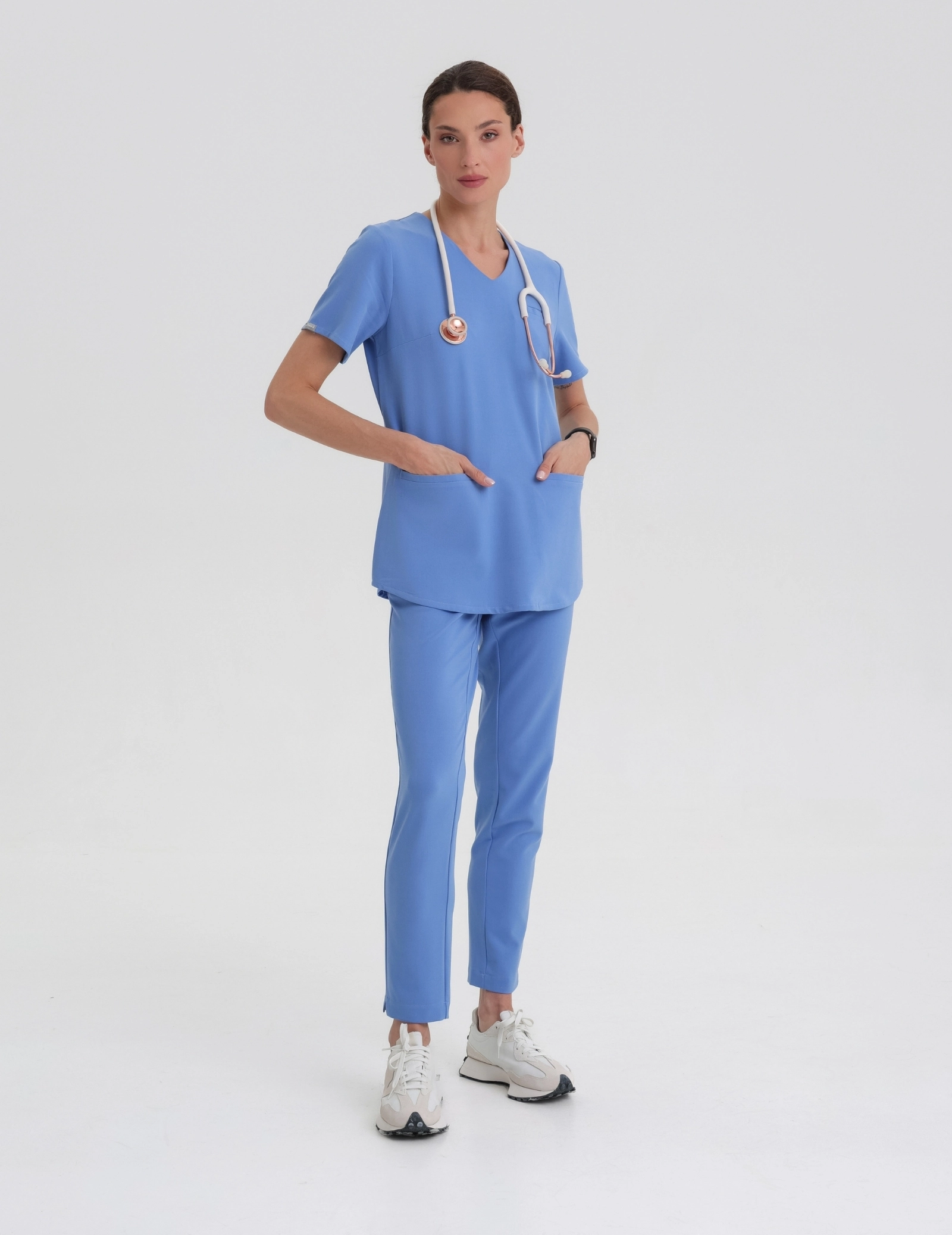 Medical Scrub Top Grace - MARINA BLUE