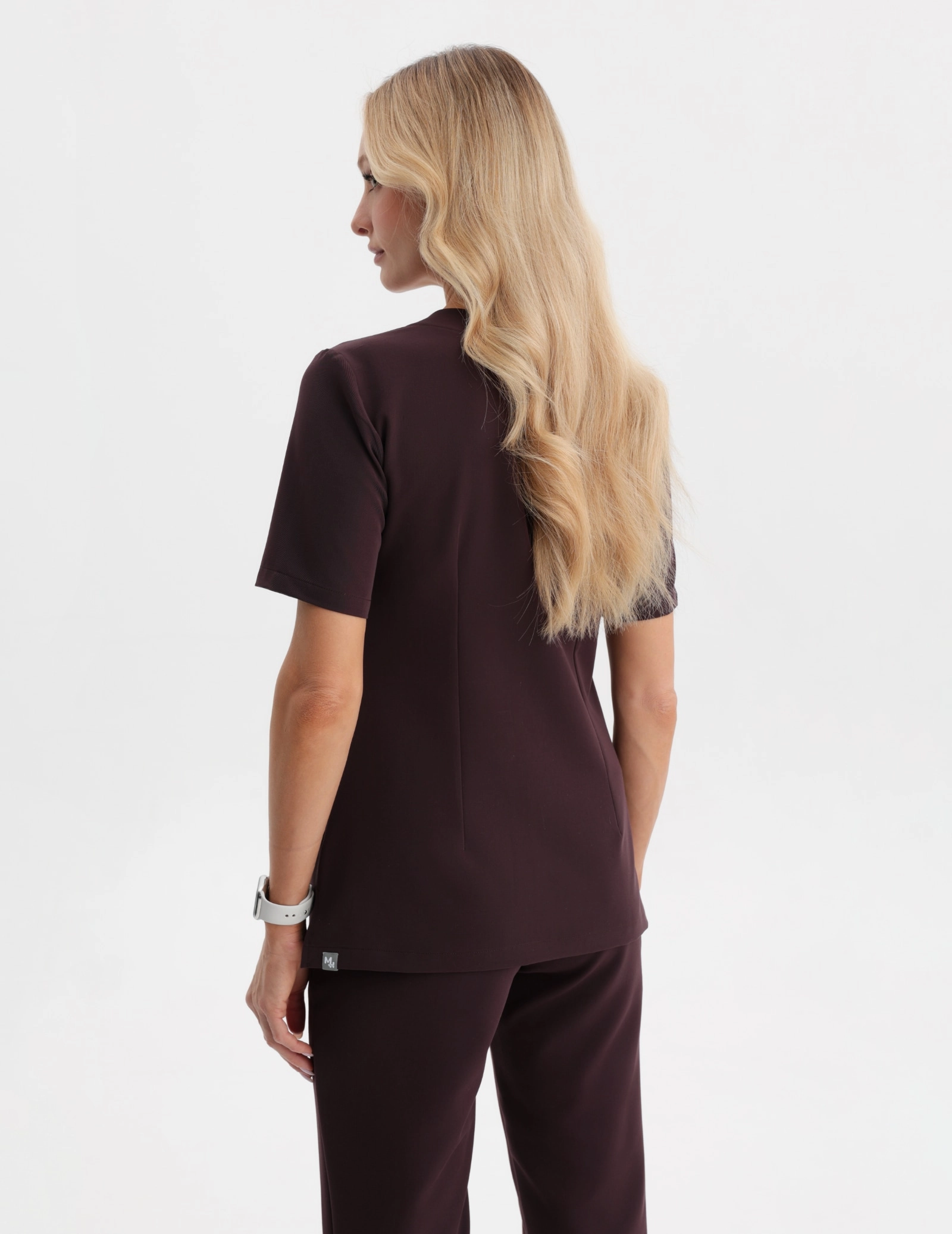 Medical Scrub Top Casy - DARK CHOCOLATE