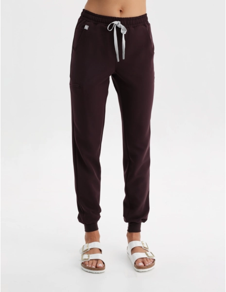 Women's Medical Scrub Joggers - DARK CHOCOLATE