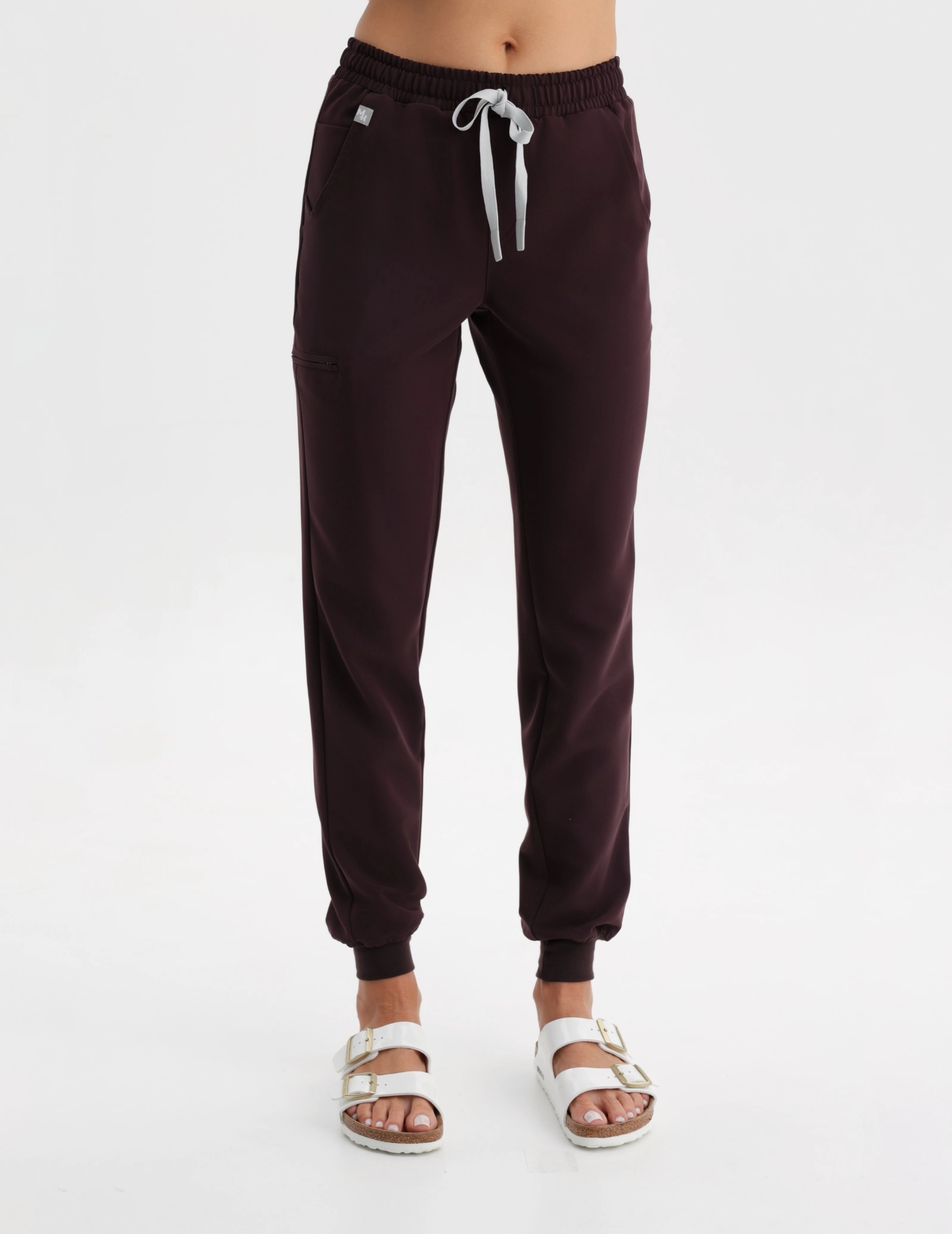 Women's Medical Scrub Joggers - DARK CHOCOLATE