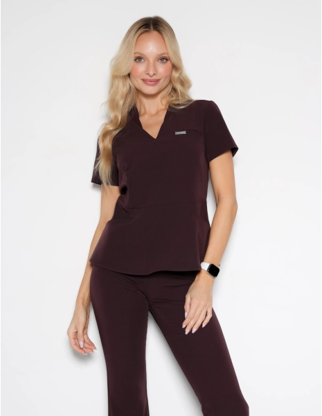 Medical Scrub Top Kori - DARK NAVY