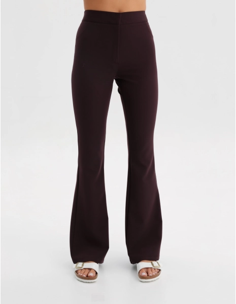 Women's Medical Scrub Pants Flare - DARK CHOCOLATE