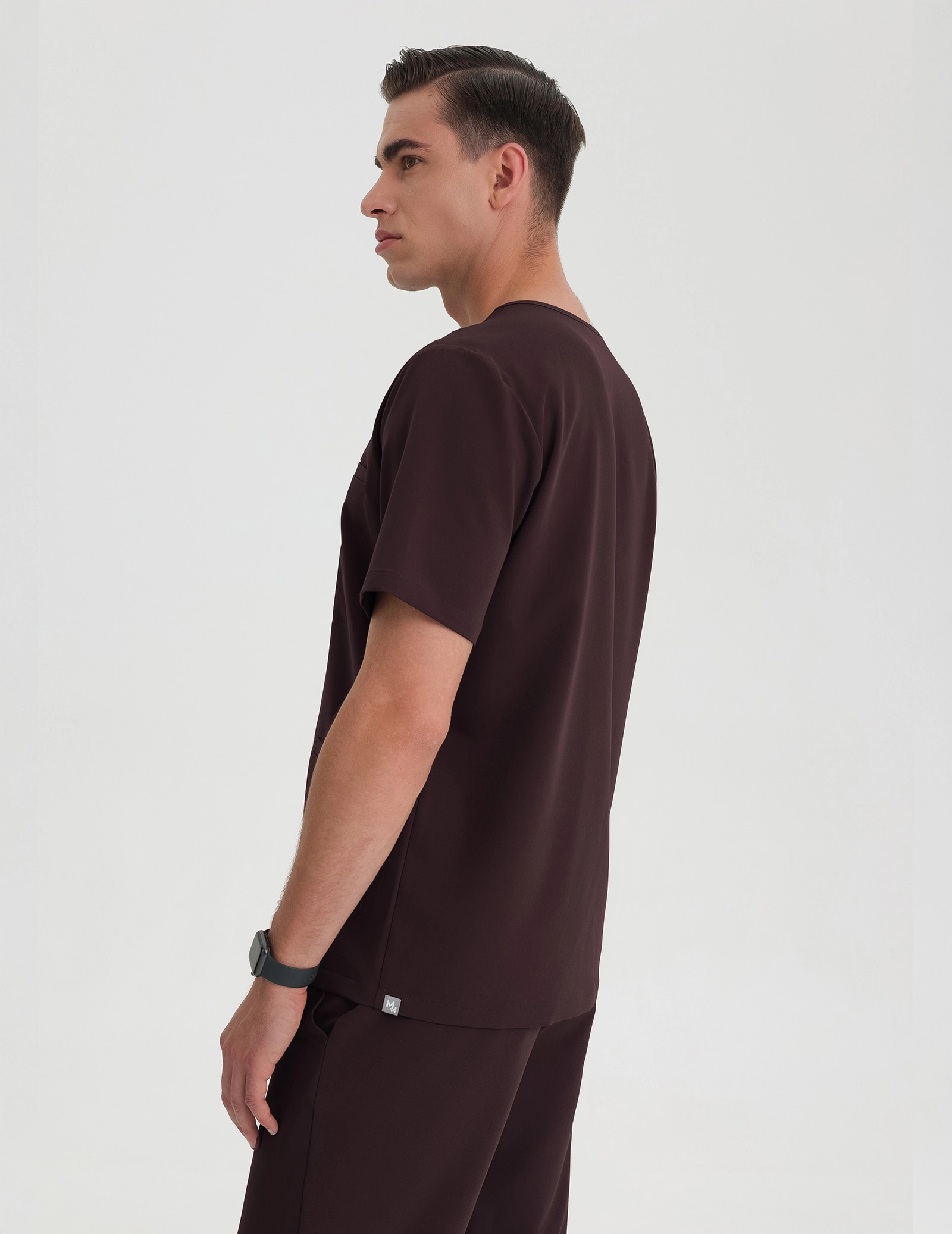 Medical Scrub Top Birbal - DARK CHOCOLATE