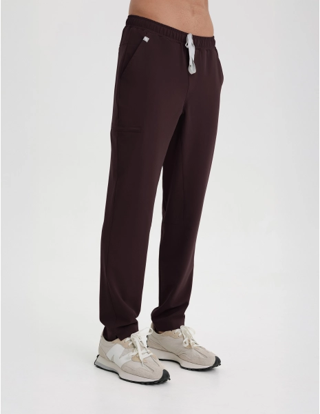 Men's Medical Scrub Pants Basic - DARK CHOCOLATE
