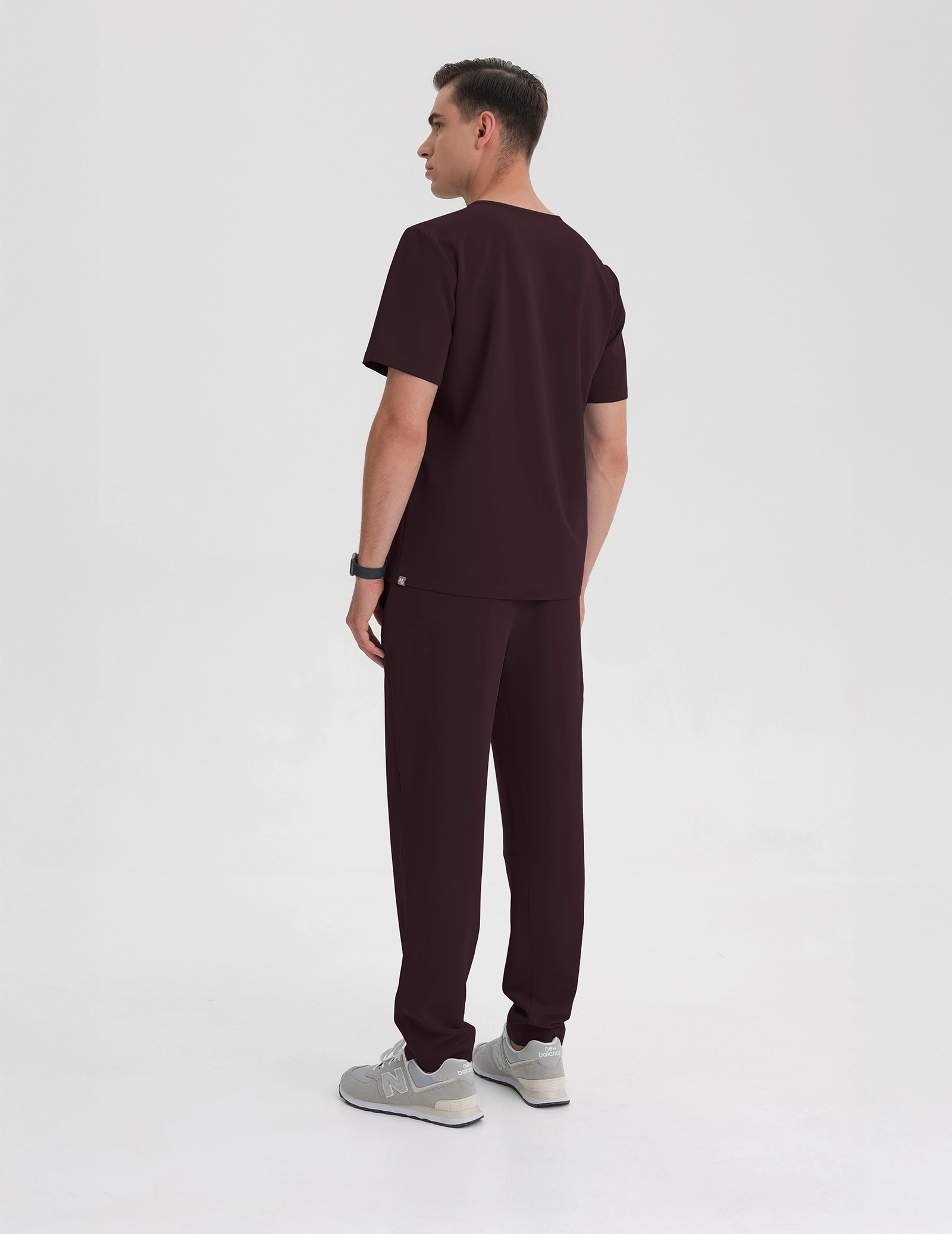 Men's Medical Scrub Pants Basic - DARK CHOCOLATE