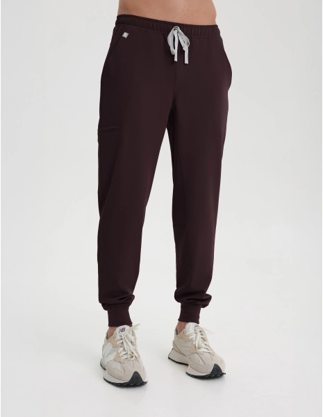 Men's Medical Scrub Joggers - DARK CHOCOLATE
