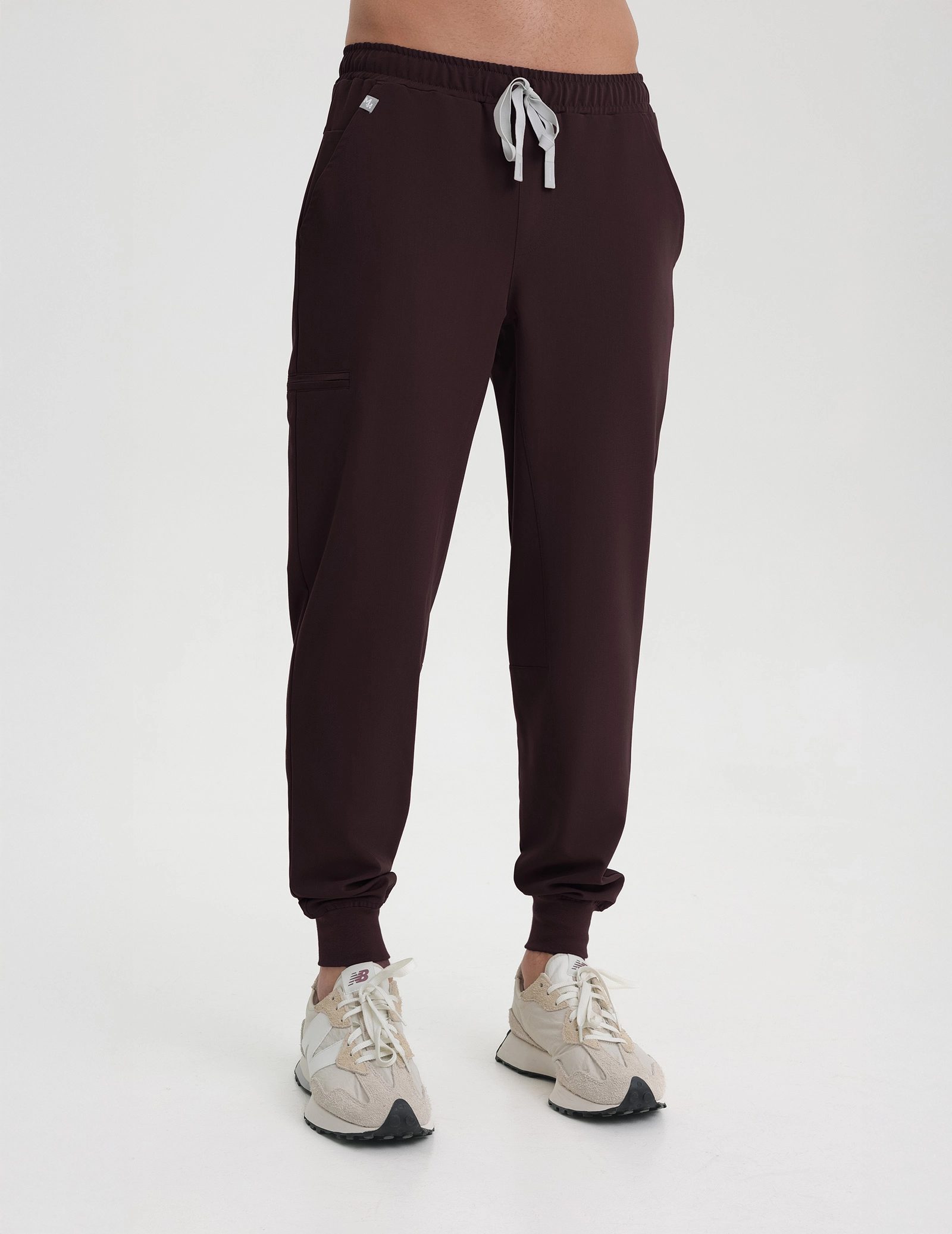Men's Medical Scrub Joggers - DARK CHOCOLATE