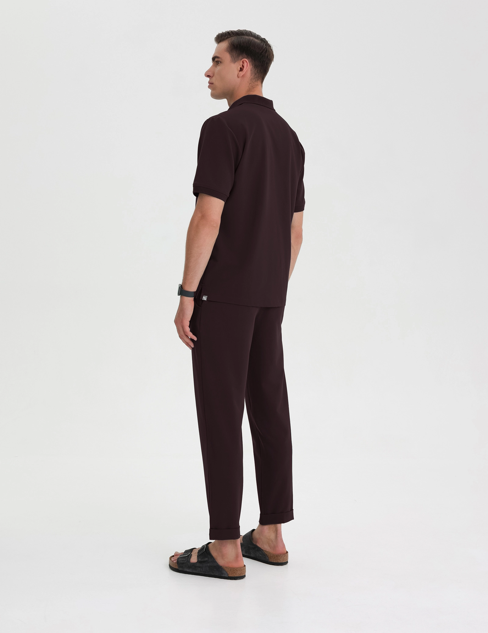 Men's Medical Scrub Chino - DARK CHOCOLATE