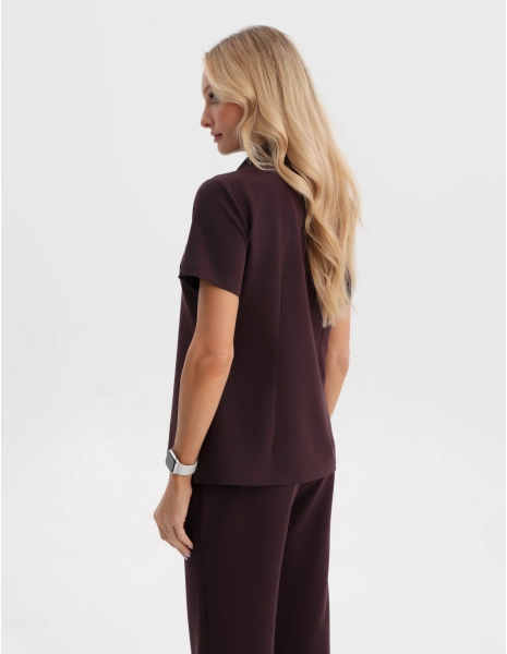 Medical Scrub Top Polo -...